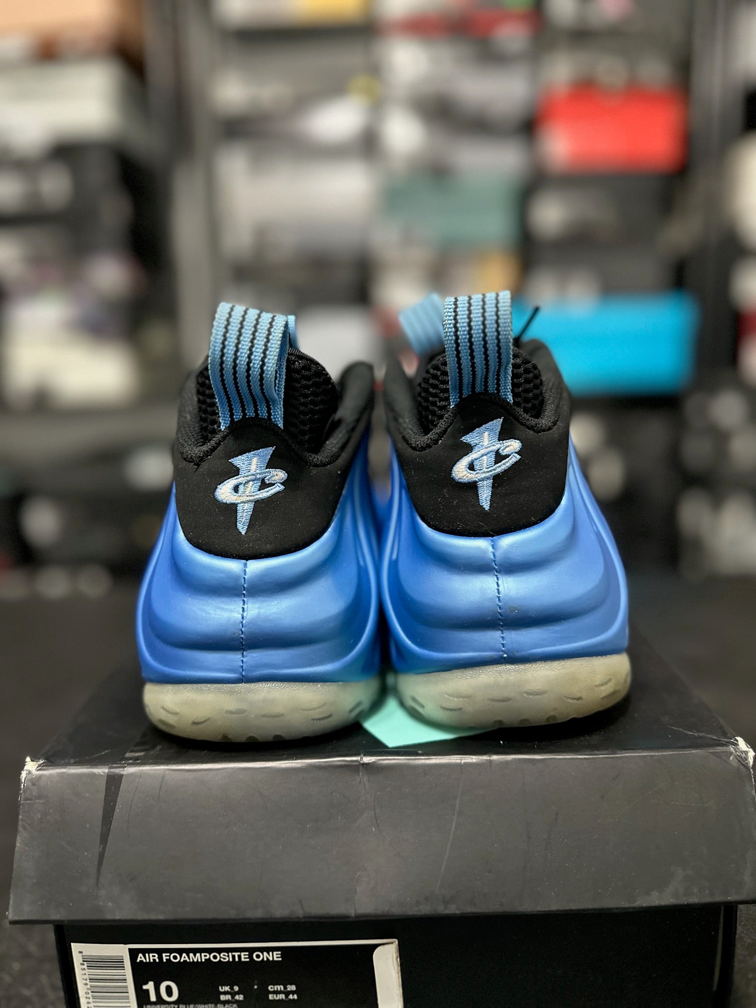 Size 10 - Foamposite 1 University Blue