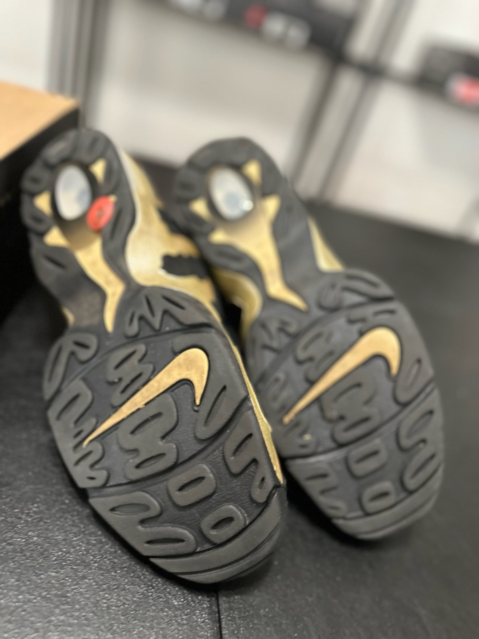 Size 13 - Nike Air DT Max ‘96 Black Vegas Gold
