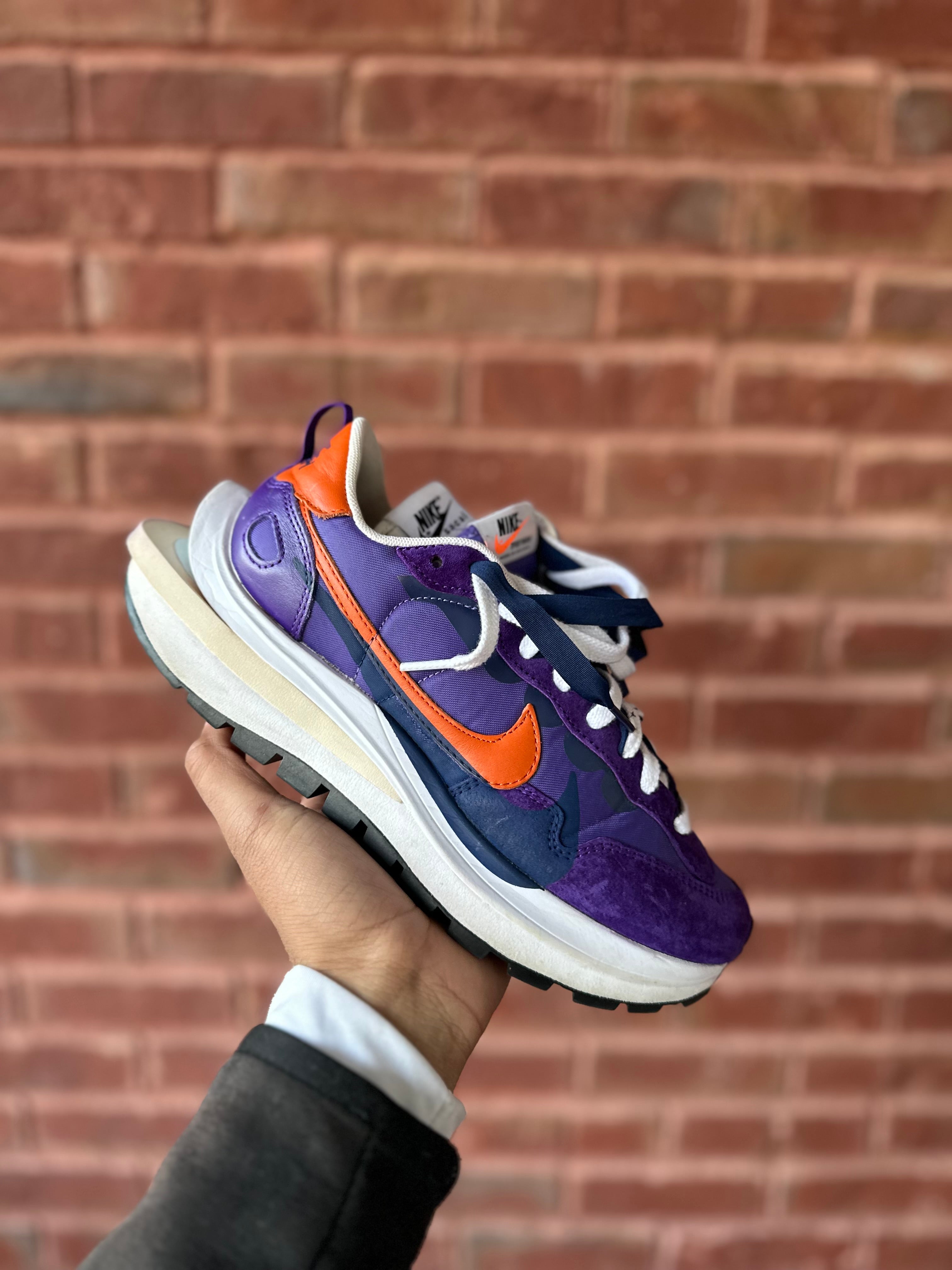 Size 6 - sacai x vapor waffle dark iris