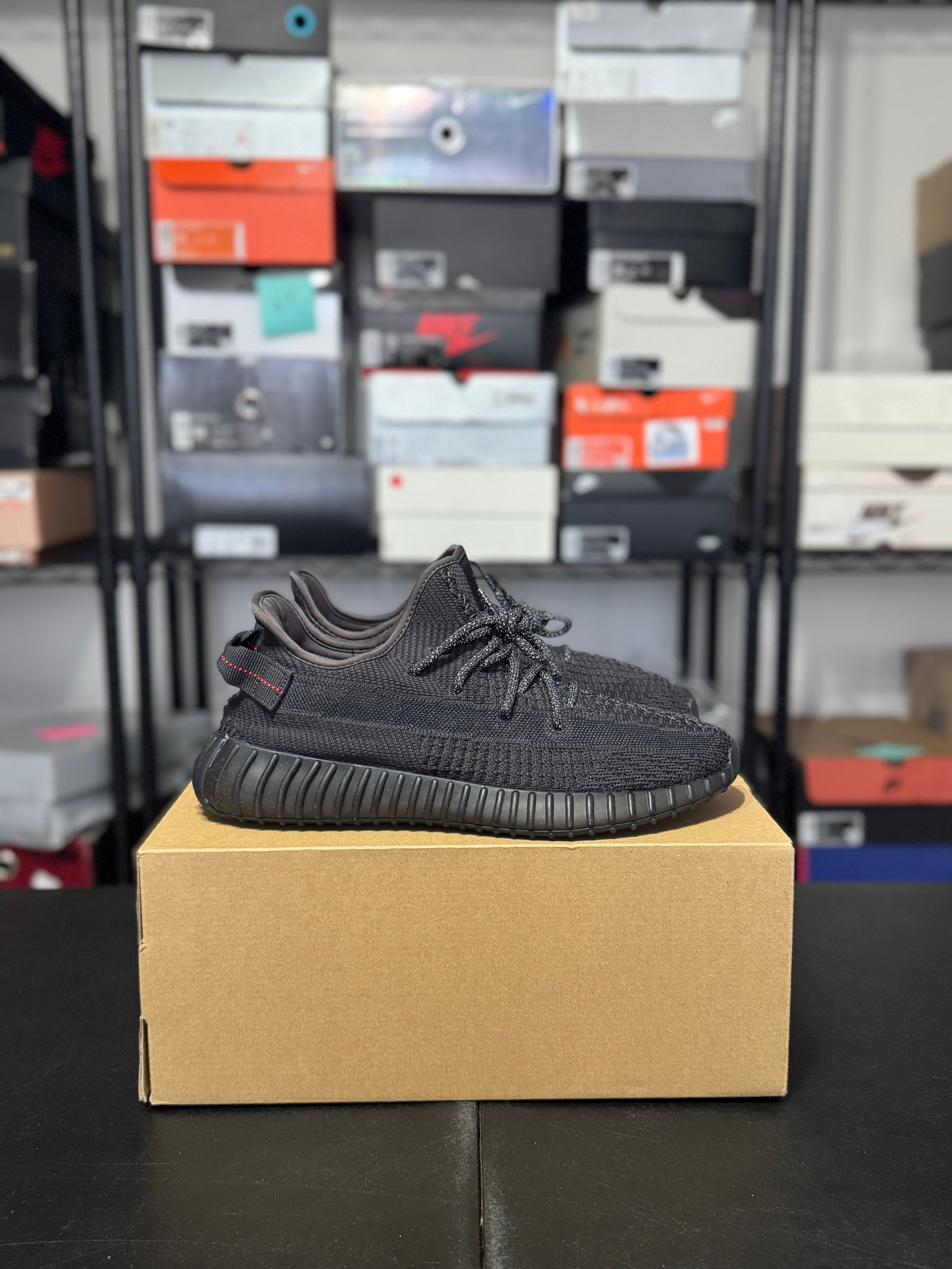 Size 10.5 - YZY 350 black reflective