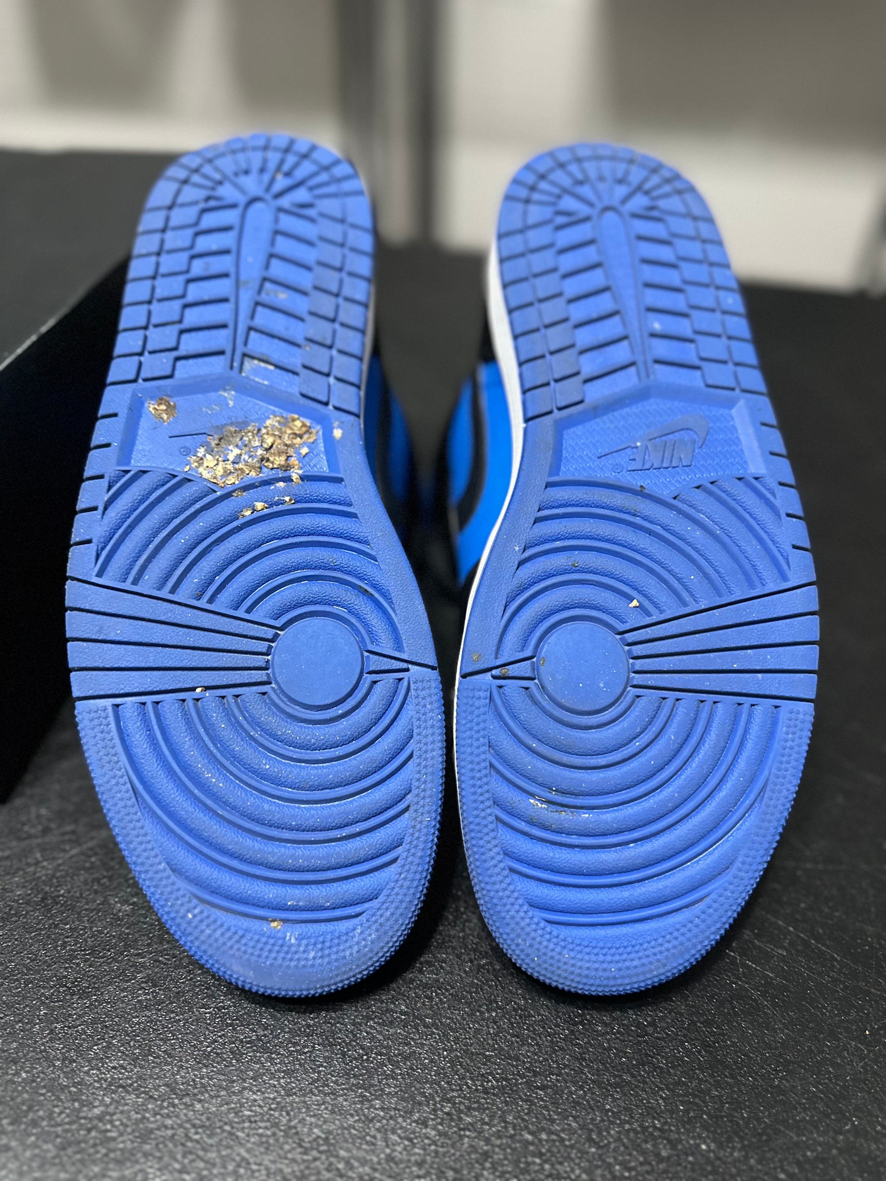 Size 12 - J1 mid black/blue