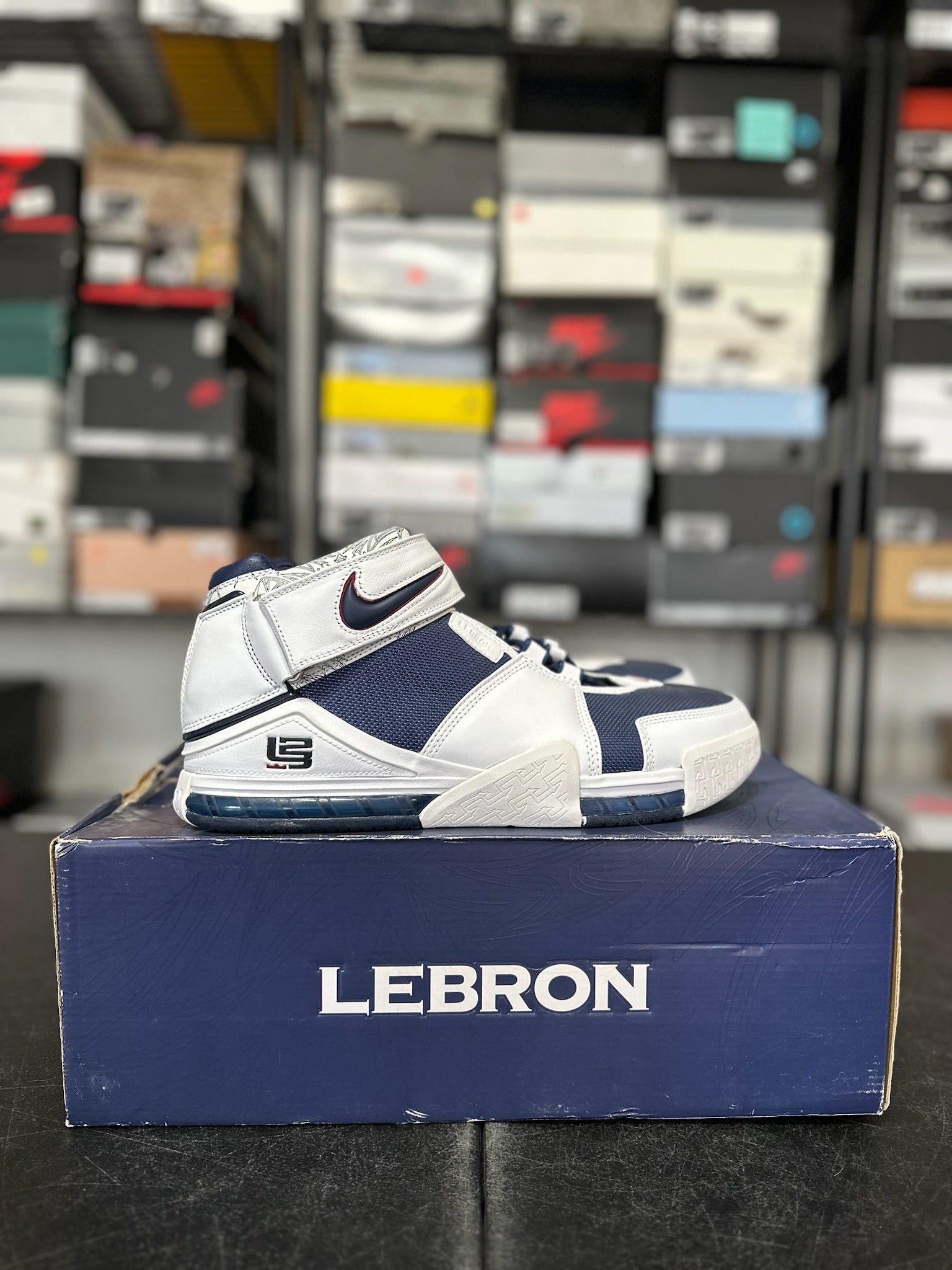 Size 13 - LeBron Zoom 2 Midnight Navy