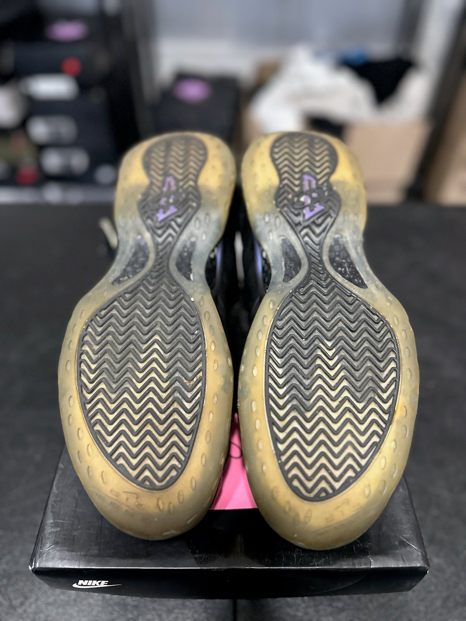 Size 10 - Foamposite 1 Eggplant