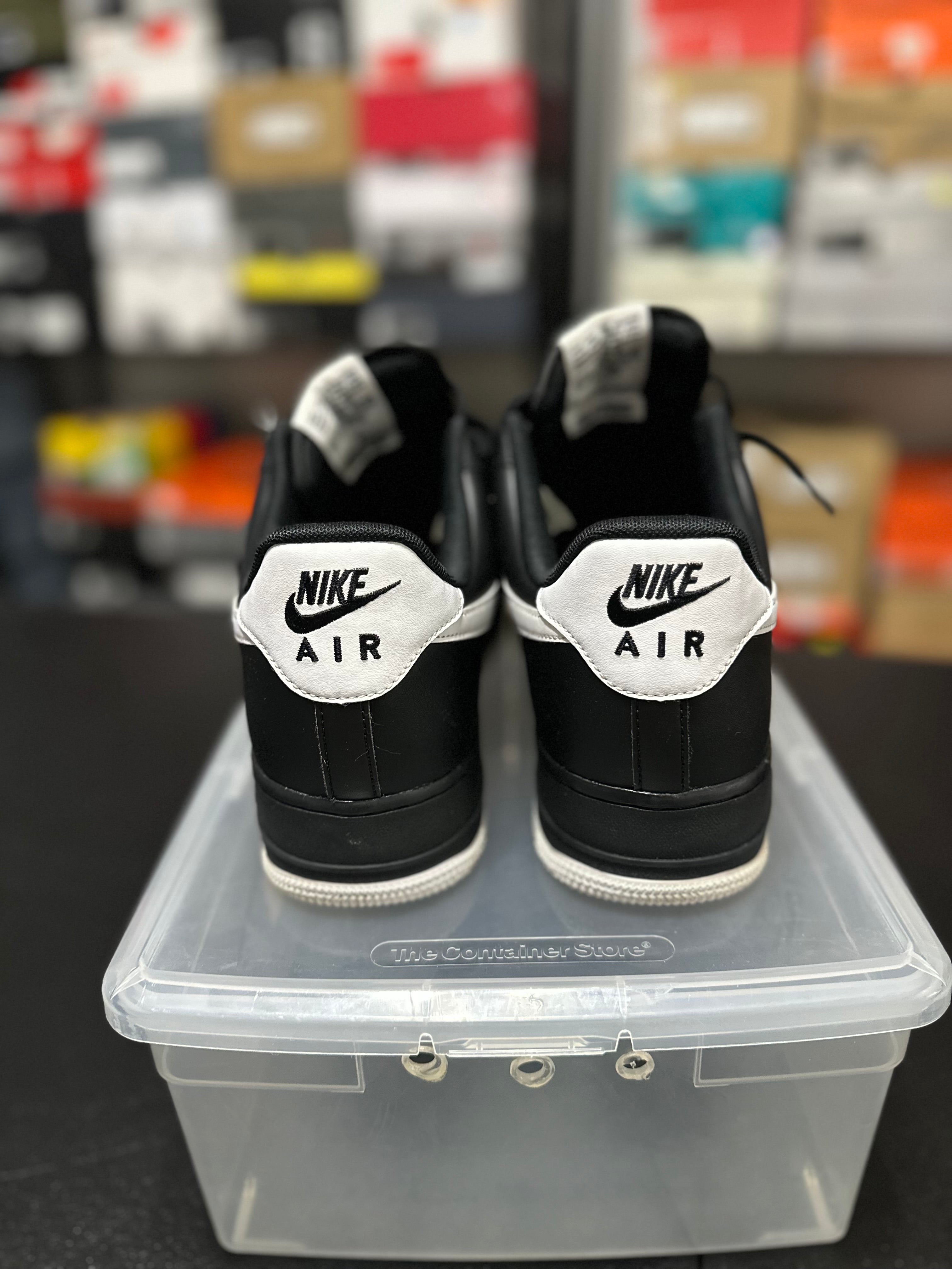 Size 13 - AF1 low black white outsole