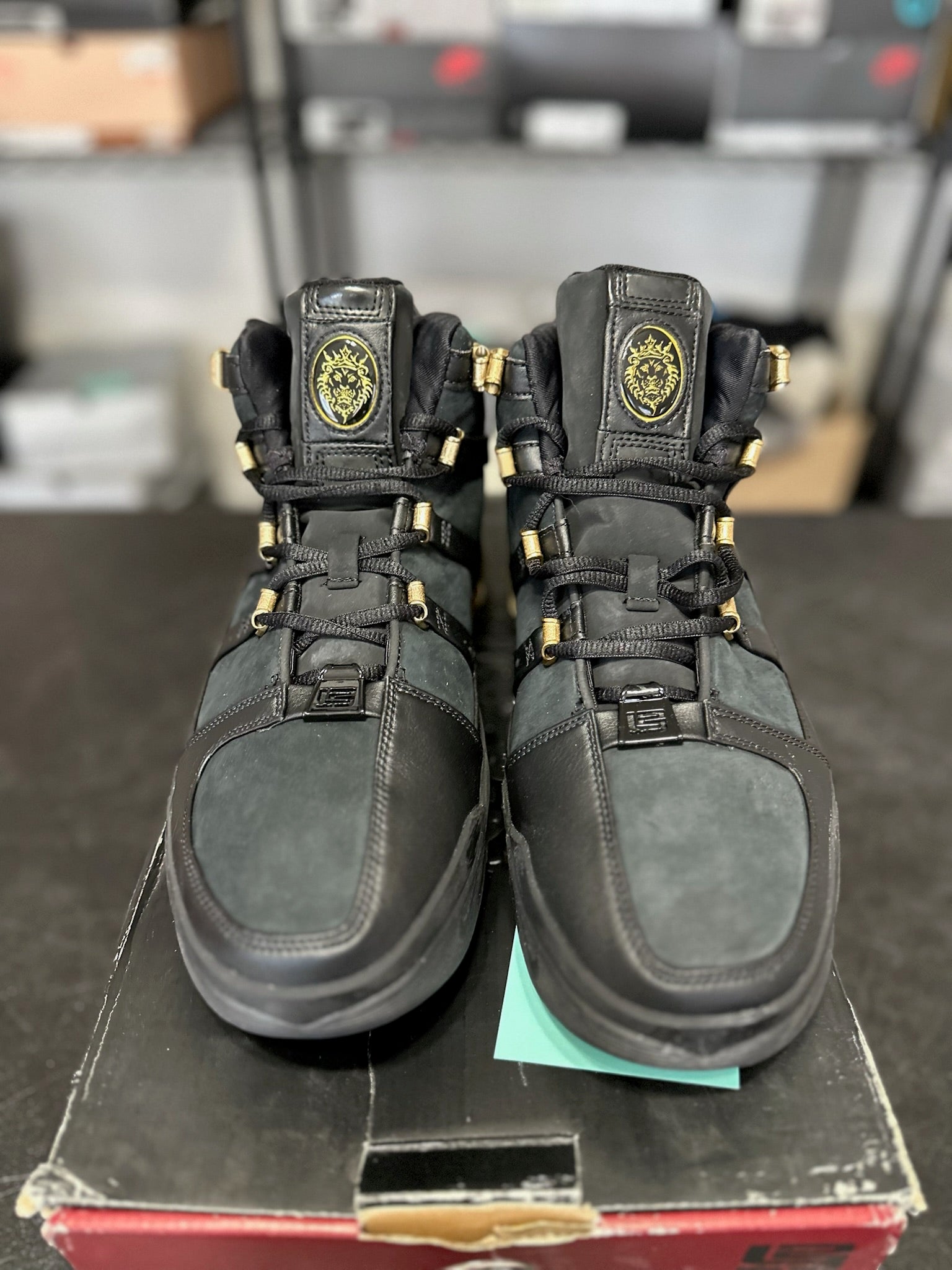 Size 13 - LeBron Zoom 3 Black Metallic Gold