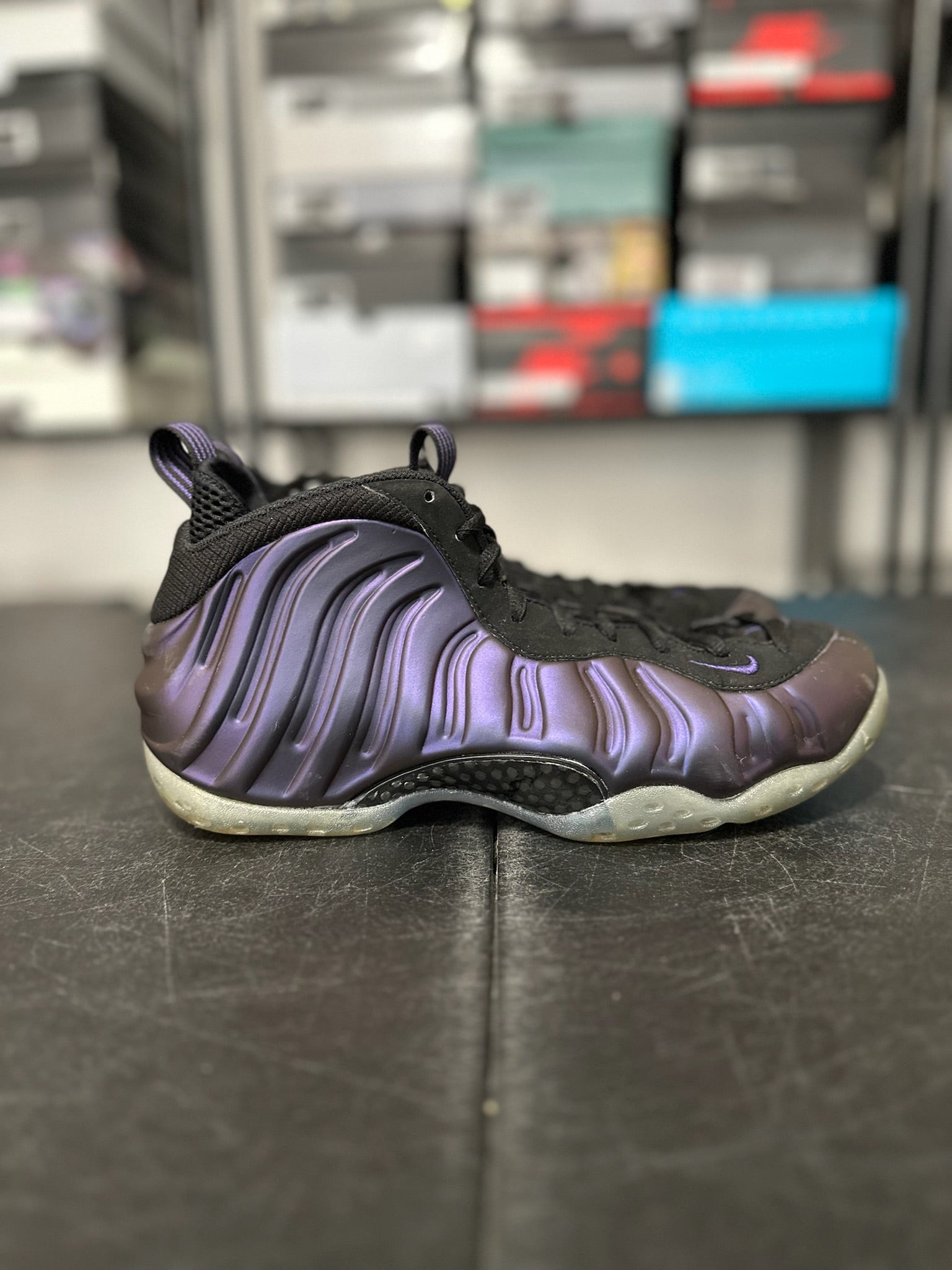 Size 9 - Foamposite 1 Eggplant