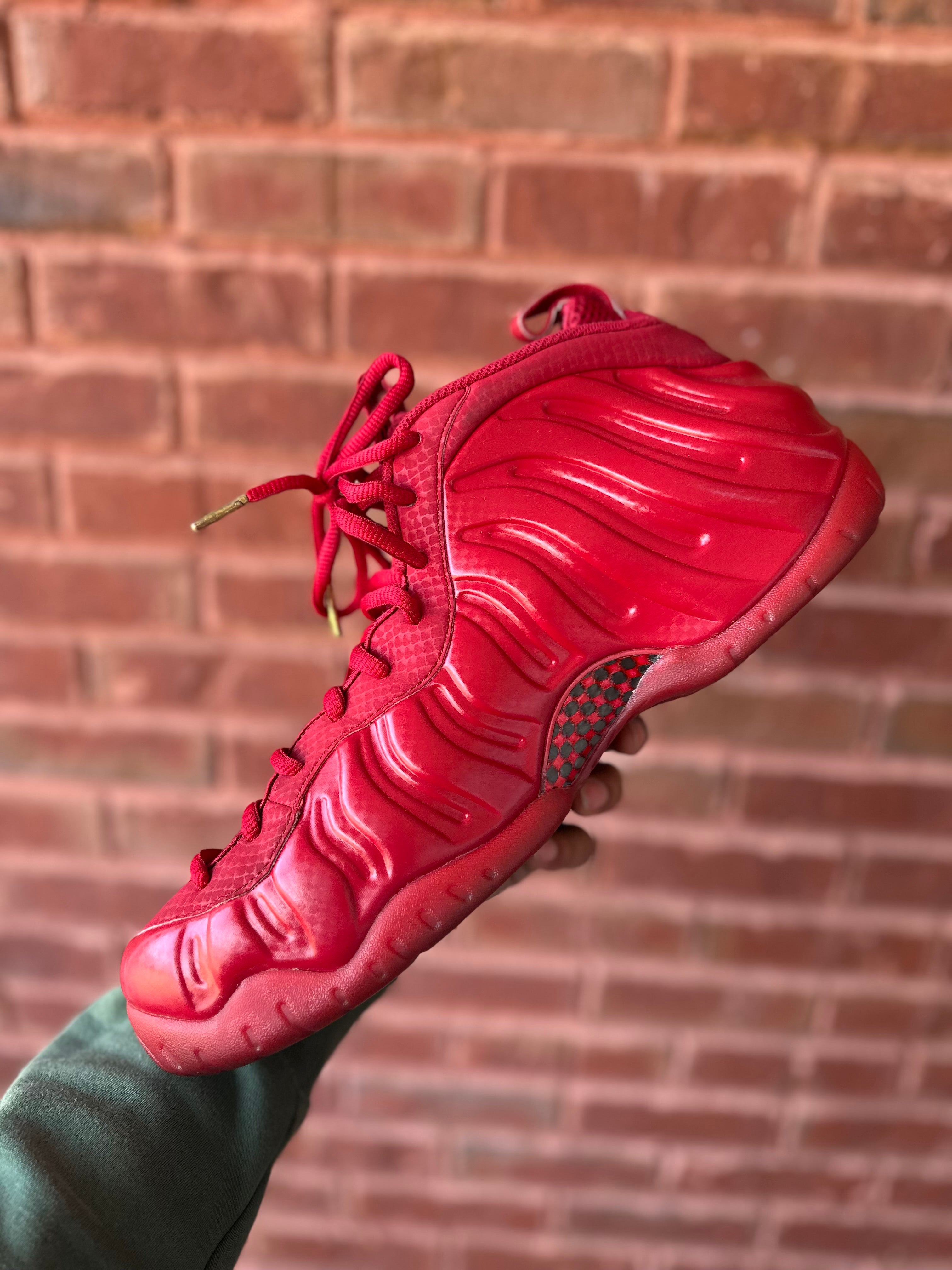 Size 14 - air foamposite pro gym red