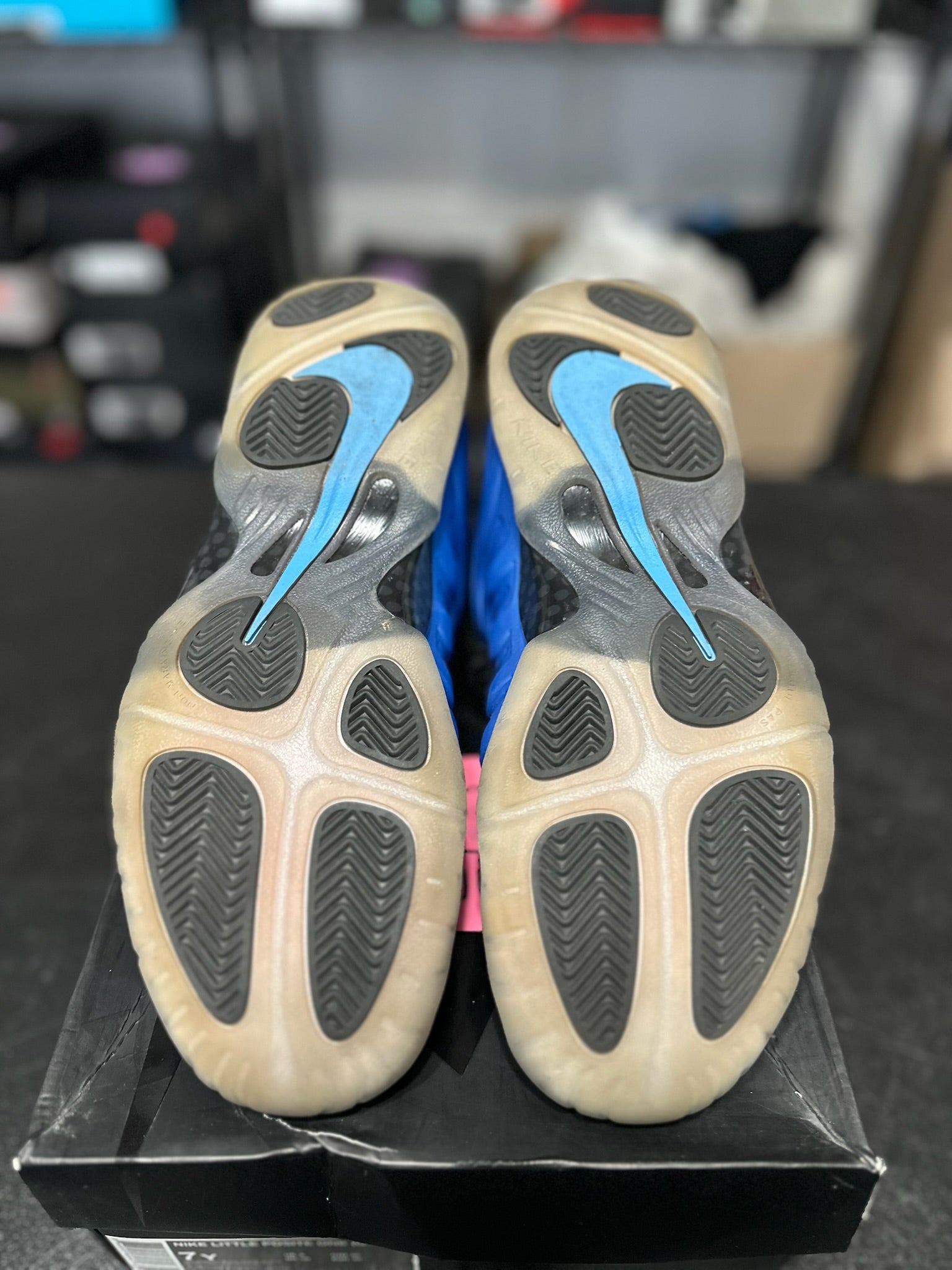 Size 7Y - Foamposite 1 University Blue