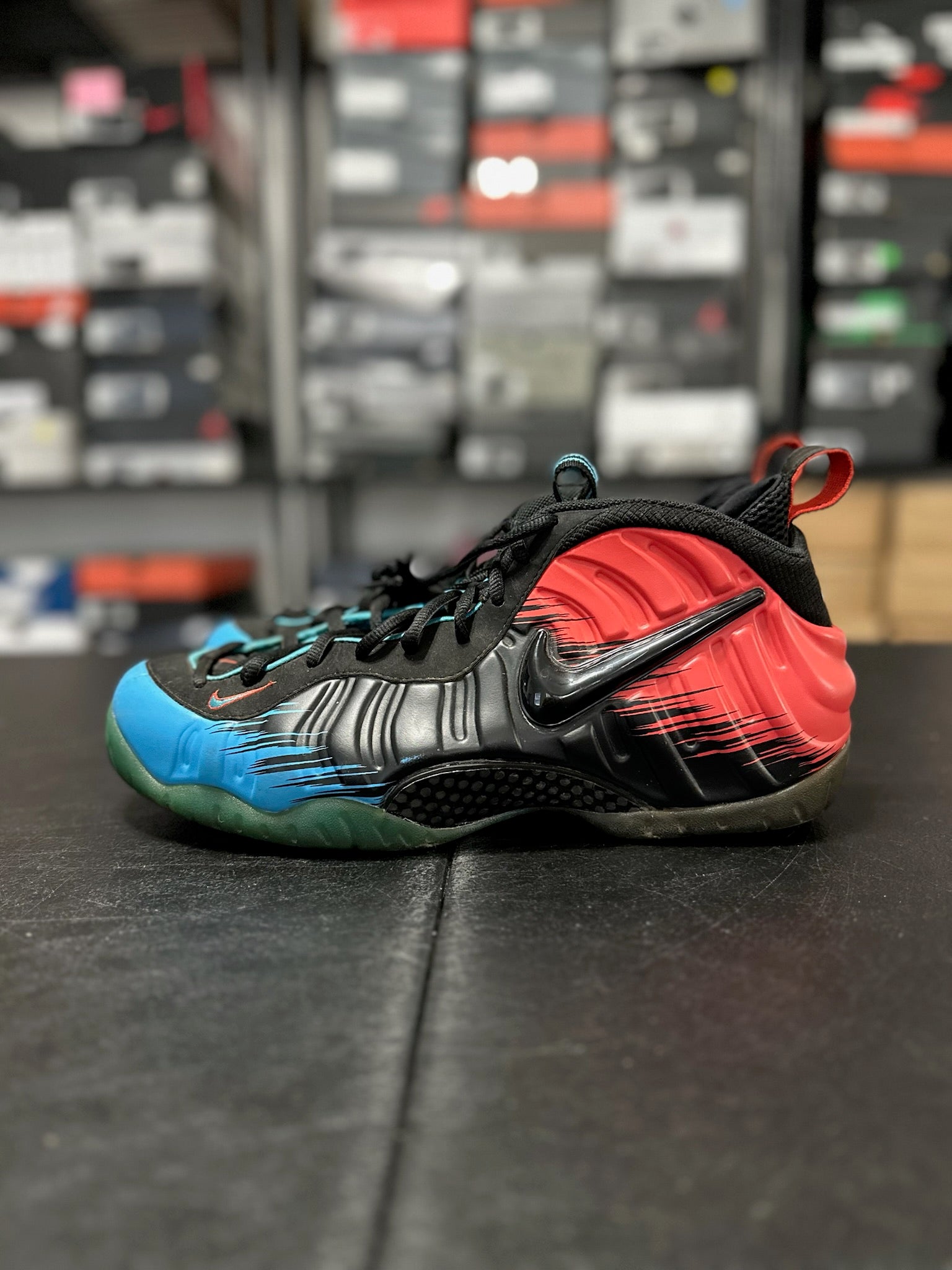 Size 14 - Foamposite pro Spider-Man