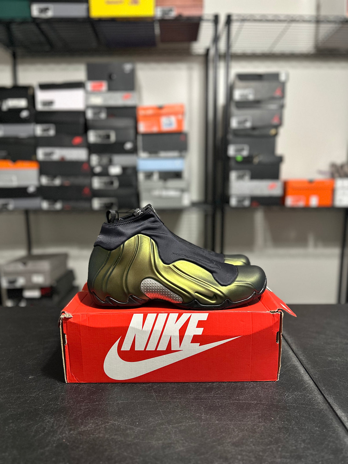 Size 12 - Air Flightposite QS Metallic Gold