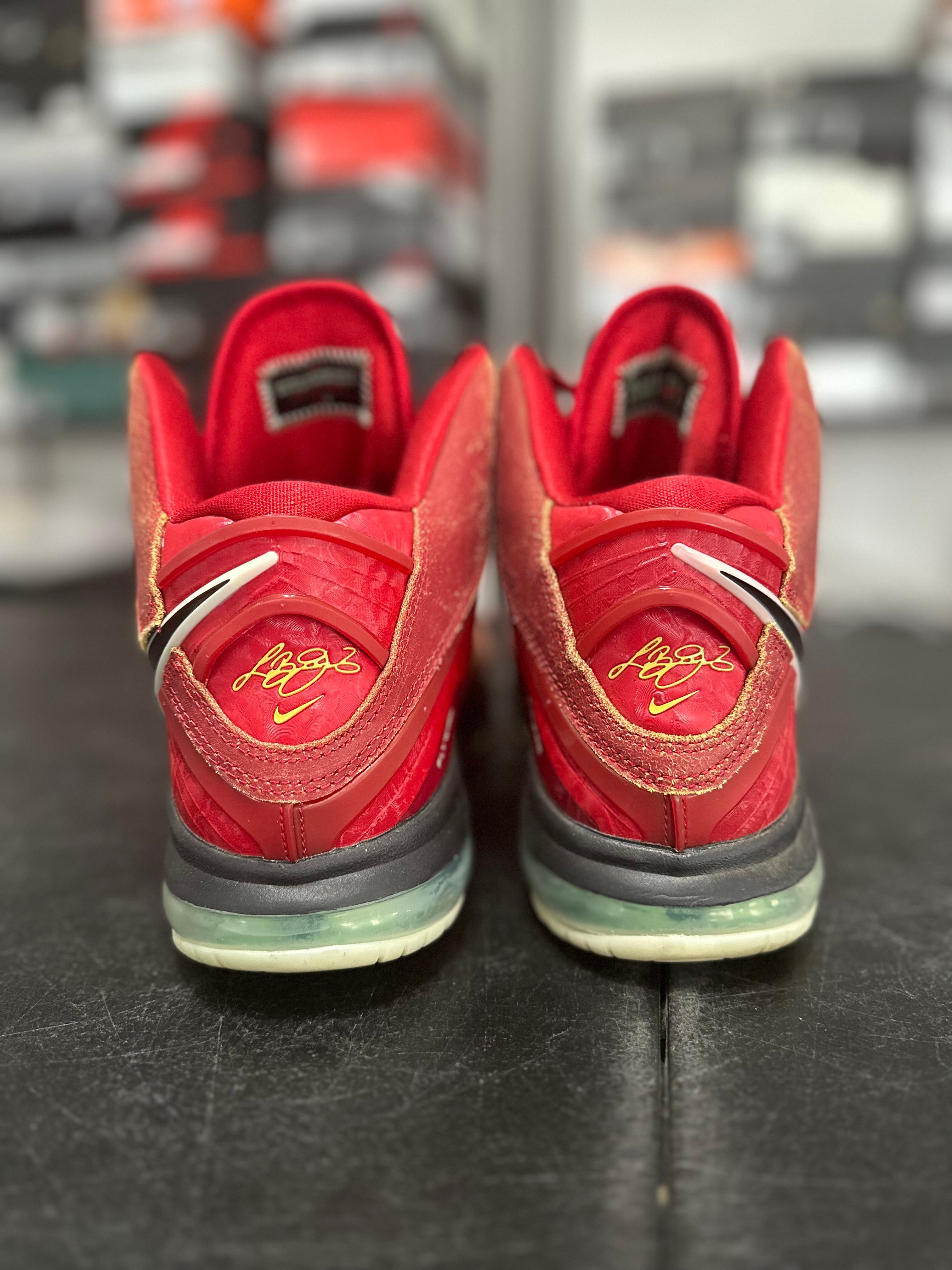 Size 12 - LeBron 8 gym red