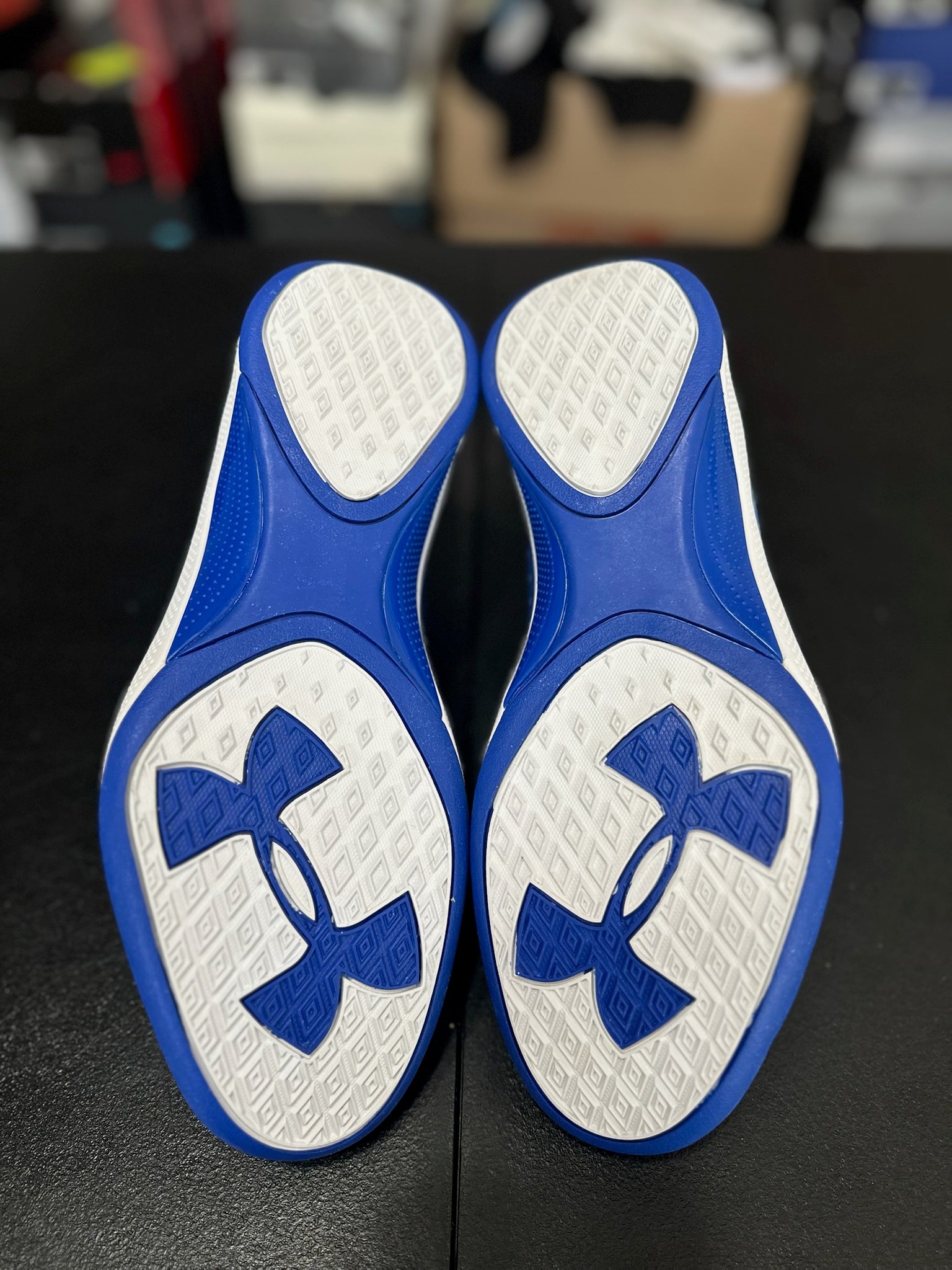 Size 9.5 - UA ClutchFit Micro G Torch Blue/White DS