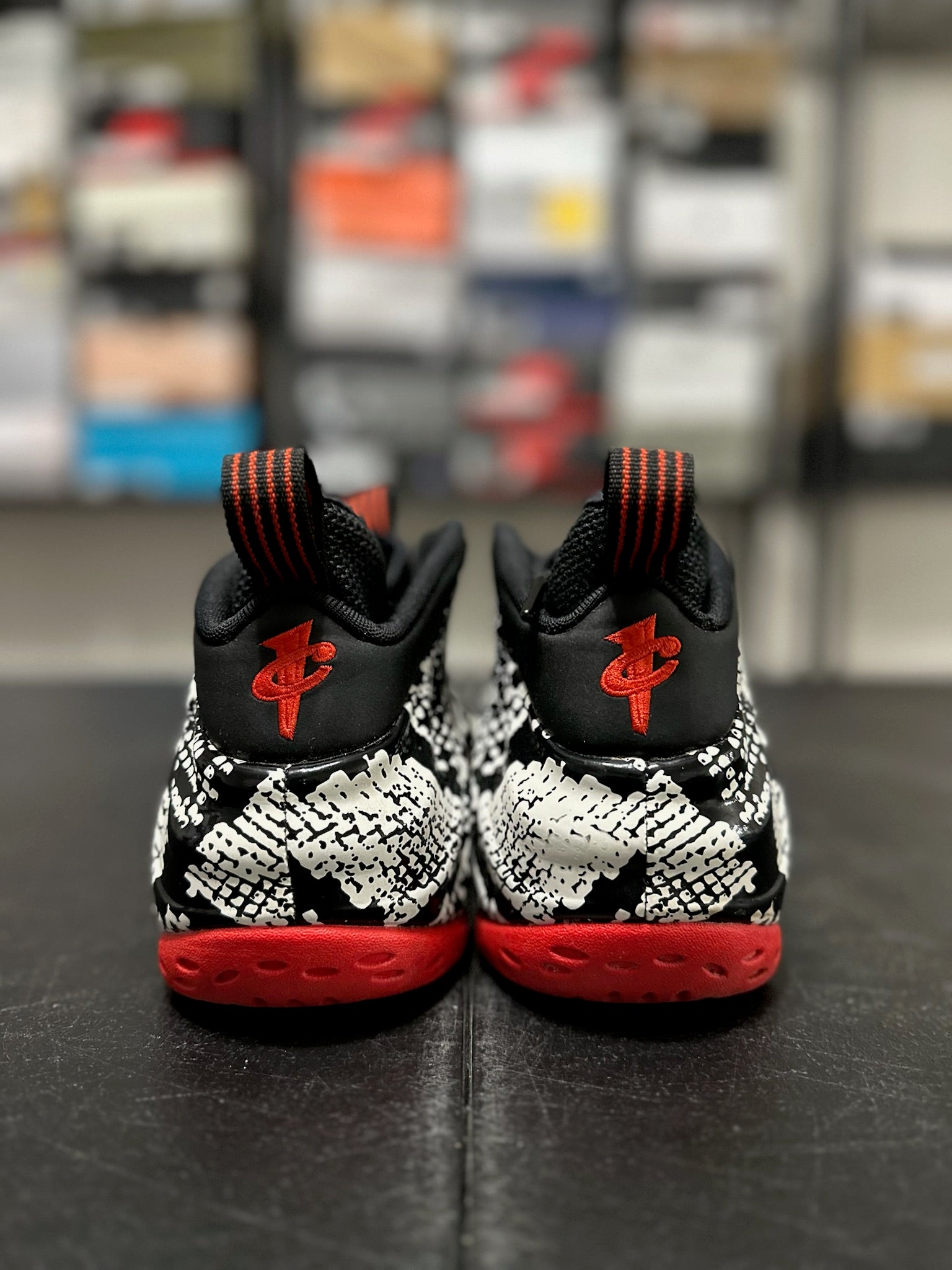 Size 9.5 - Foamposite 1 Albino Snakeskin