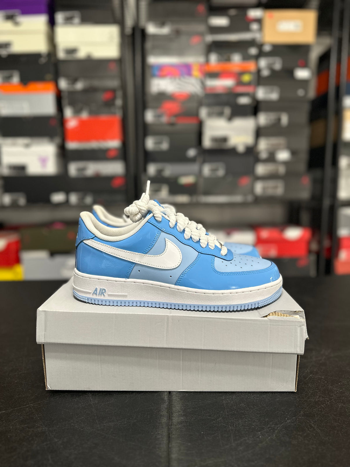 Size 10.5 - AF1 blue patent