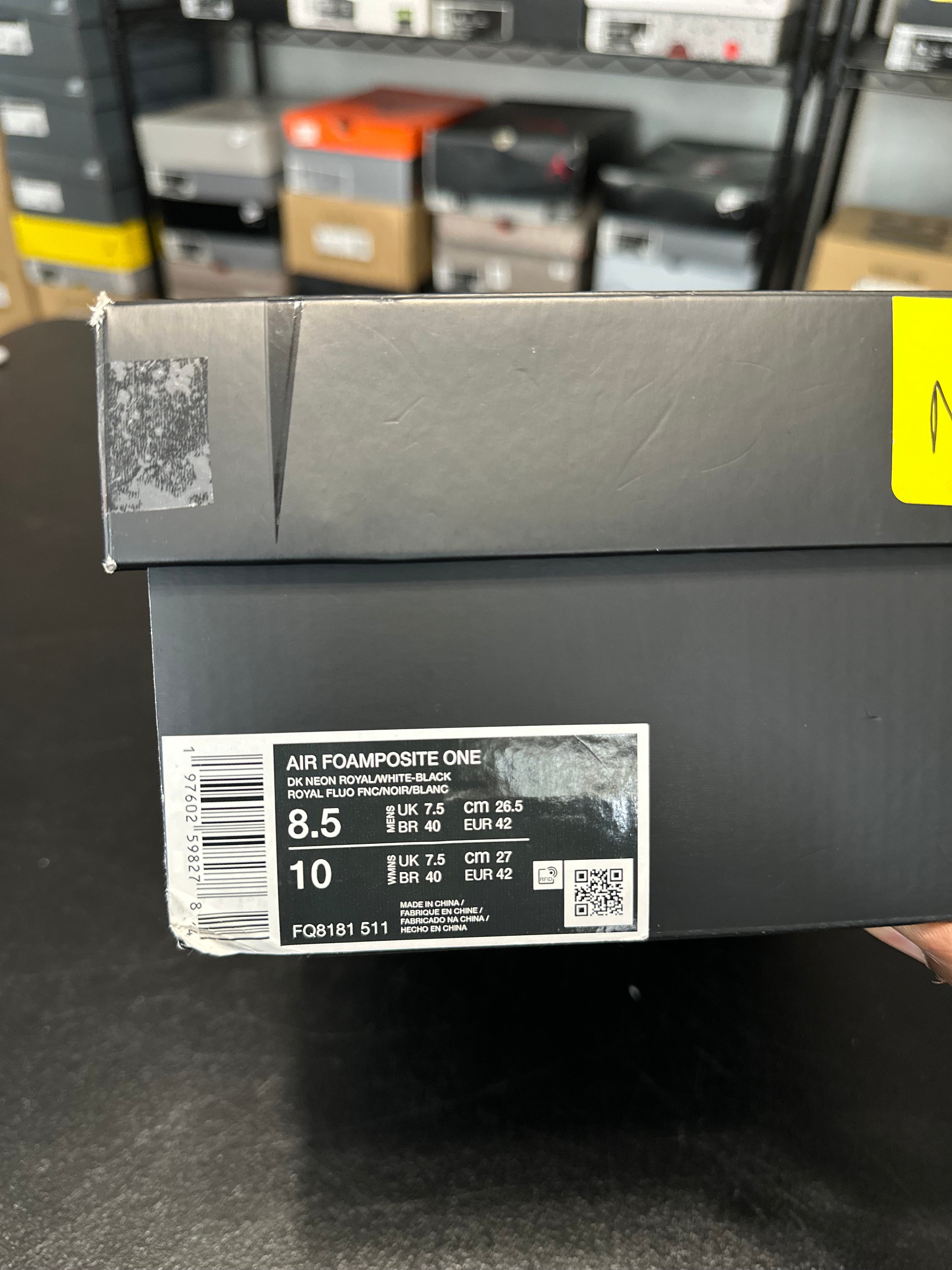 Size 8.5 - Foamposite Royal