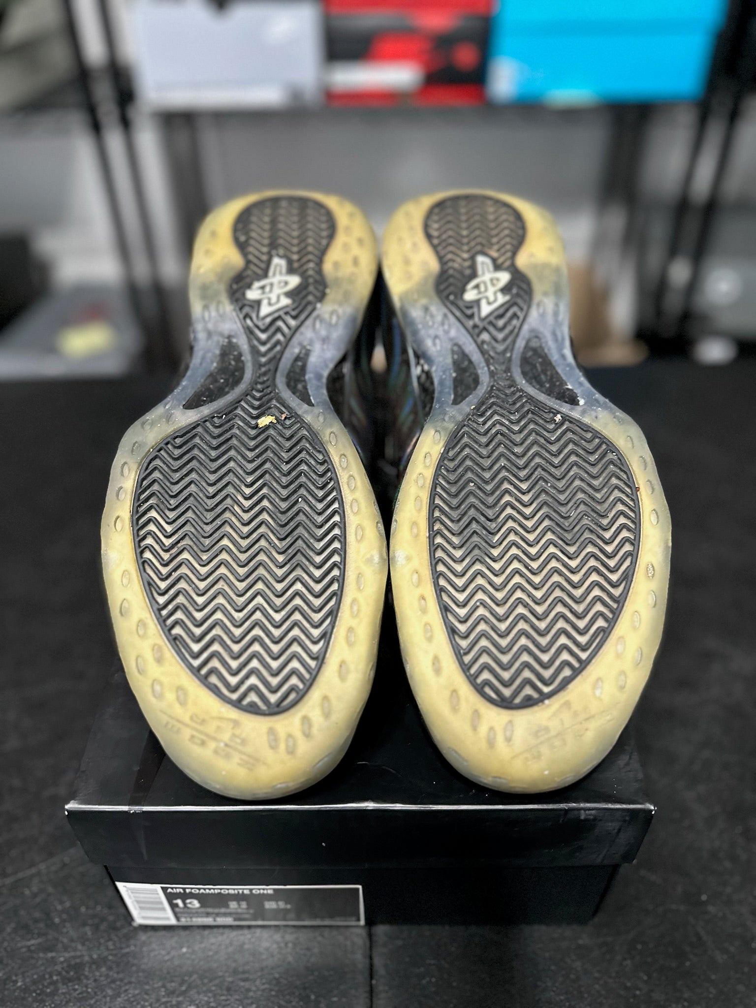 Size 13 - Foamposite 1 Hologram