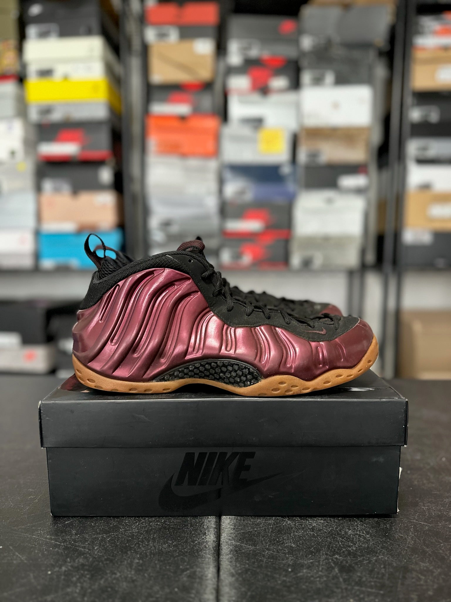 Size 12 - Foamposite 1 Maroon