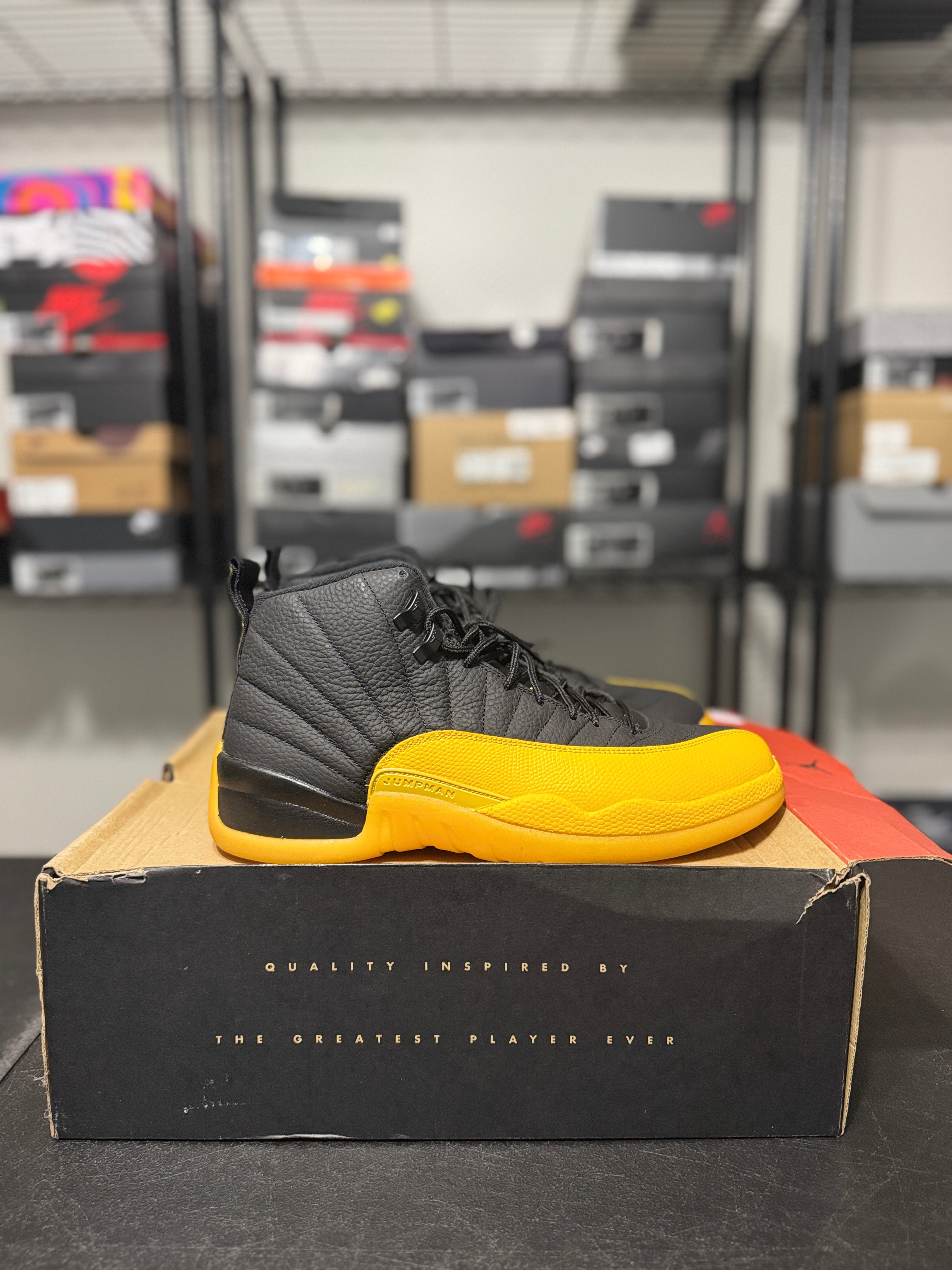 Size 11.5 - J12 university Gold