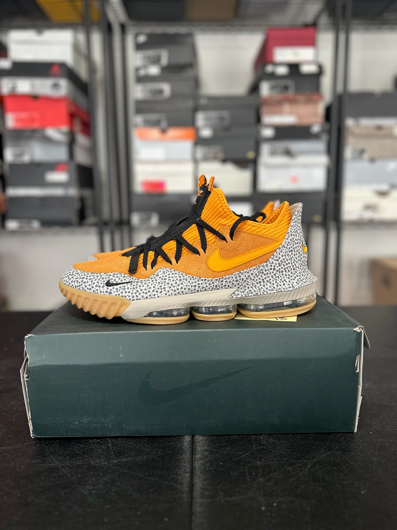 Size 14 - LeBron 16 atmos Safari