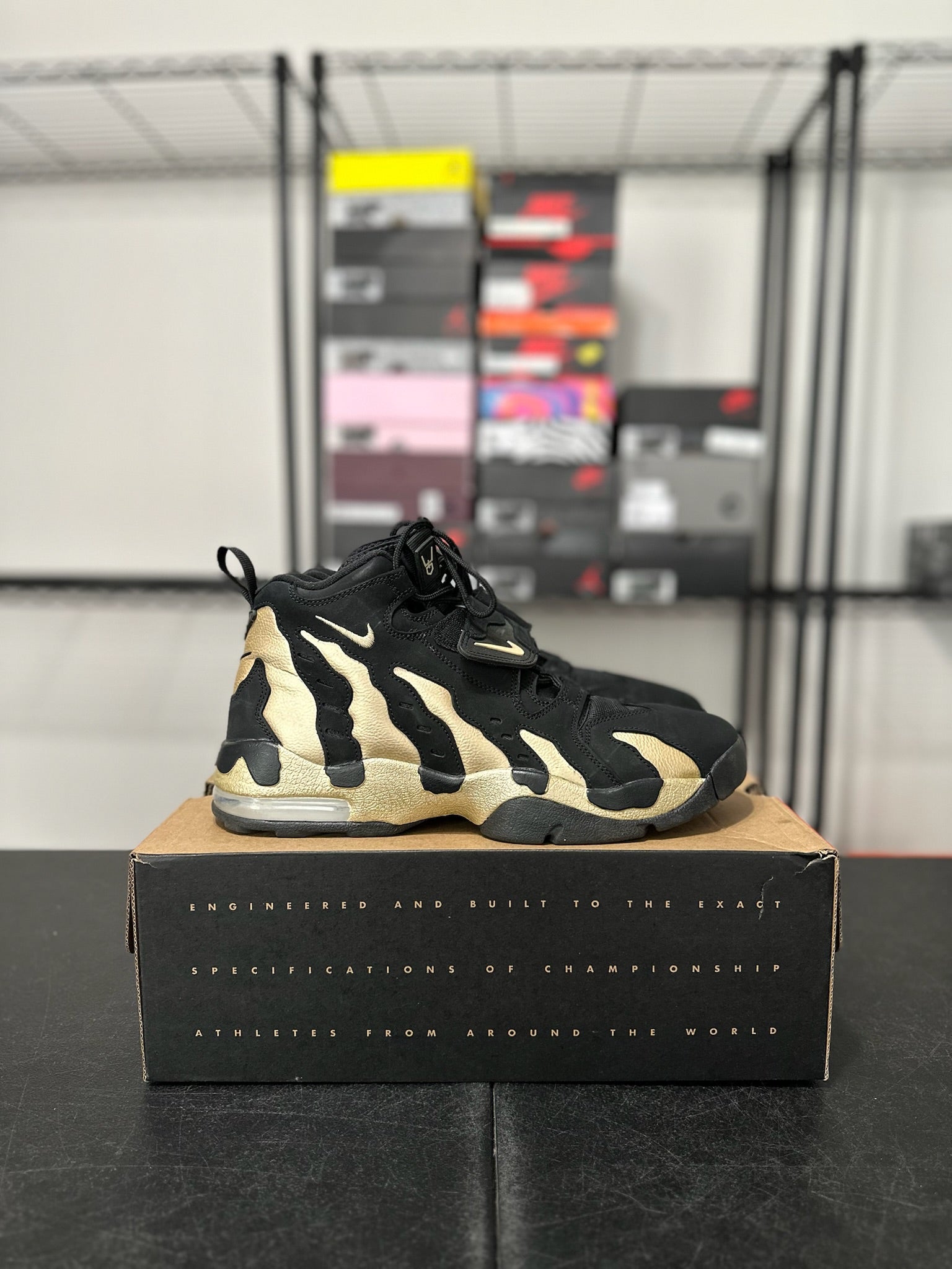 Size 13 - Nike Air DT Max ‘96 Black Vegas Gold