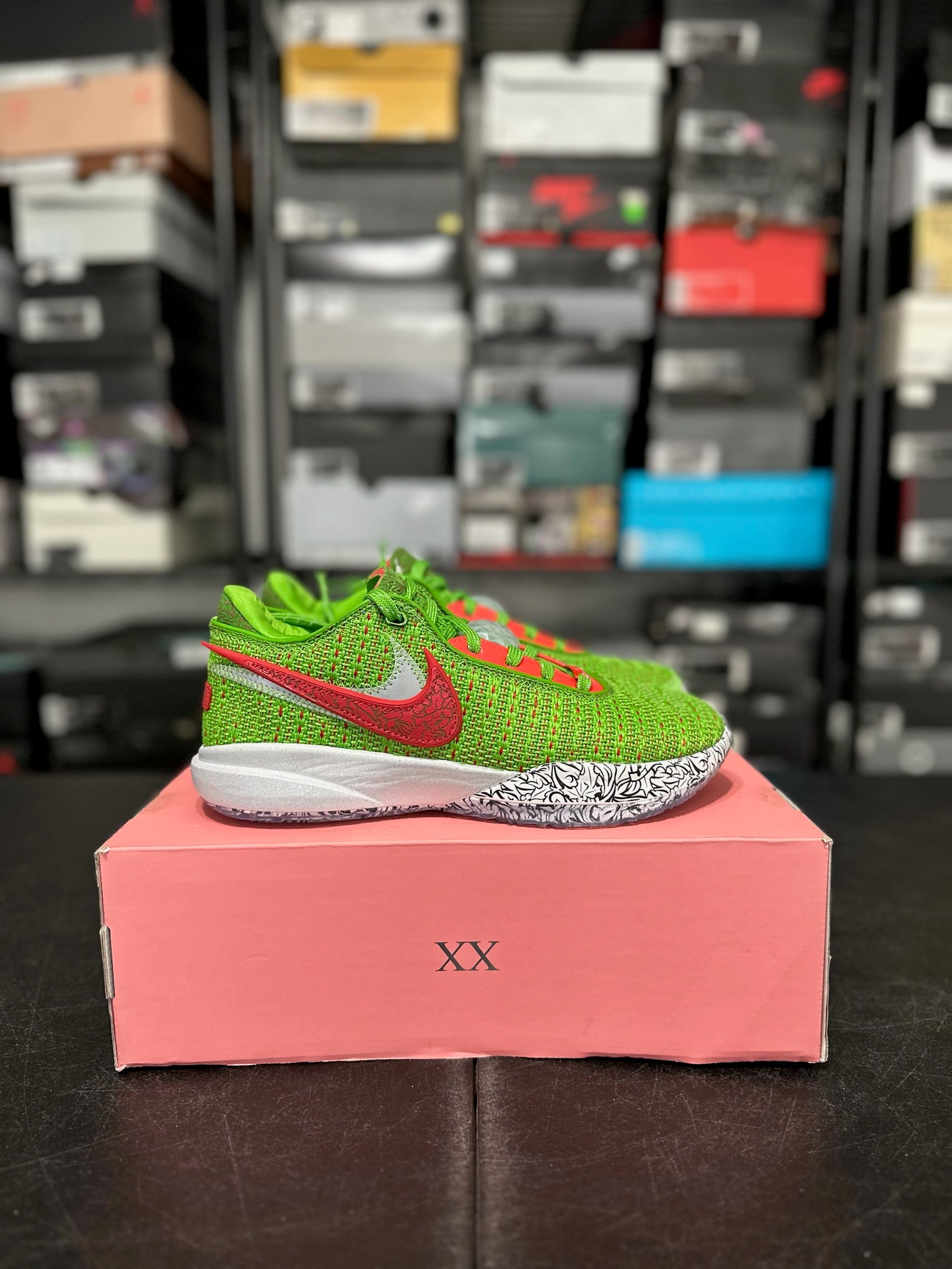 Size 7.5 - LeBron 20 Shocking Stuffer DS