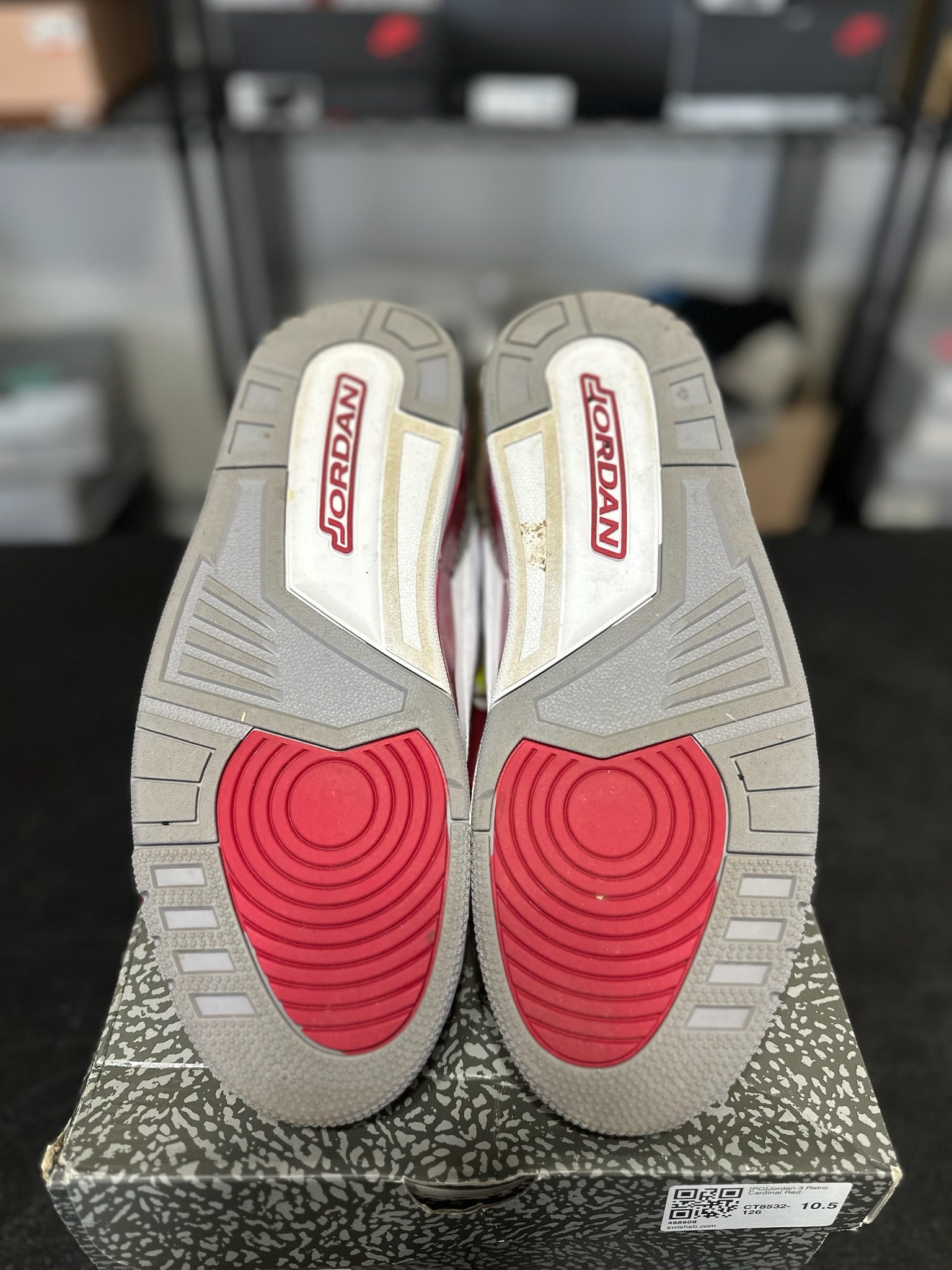 Size 10.5 - J3 Cardinal Red