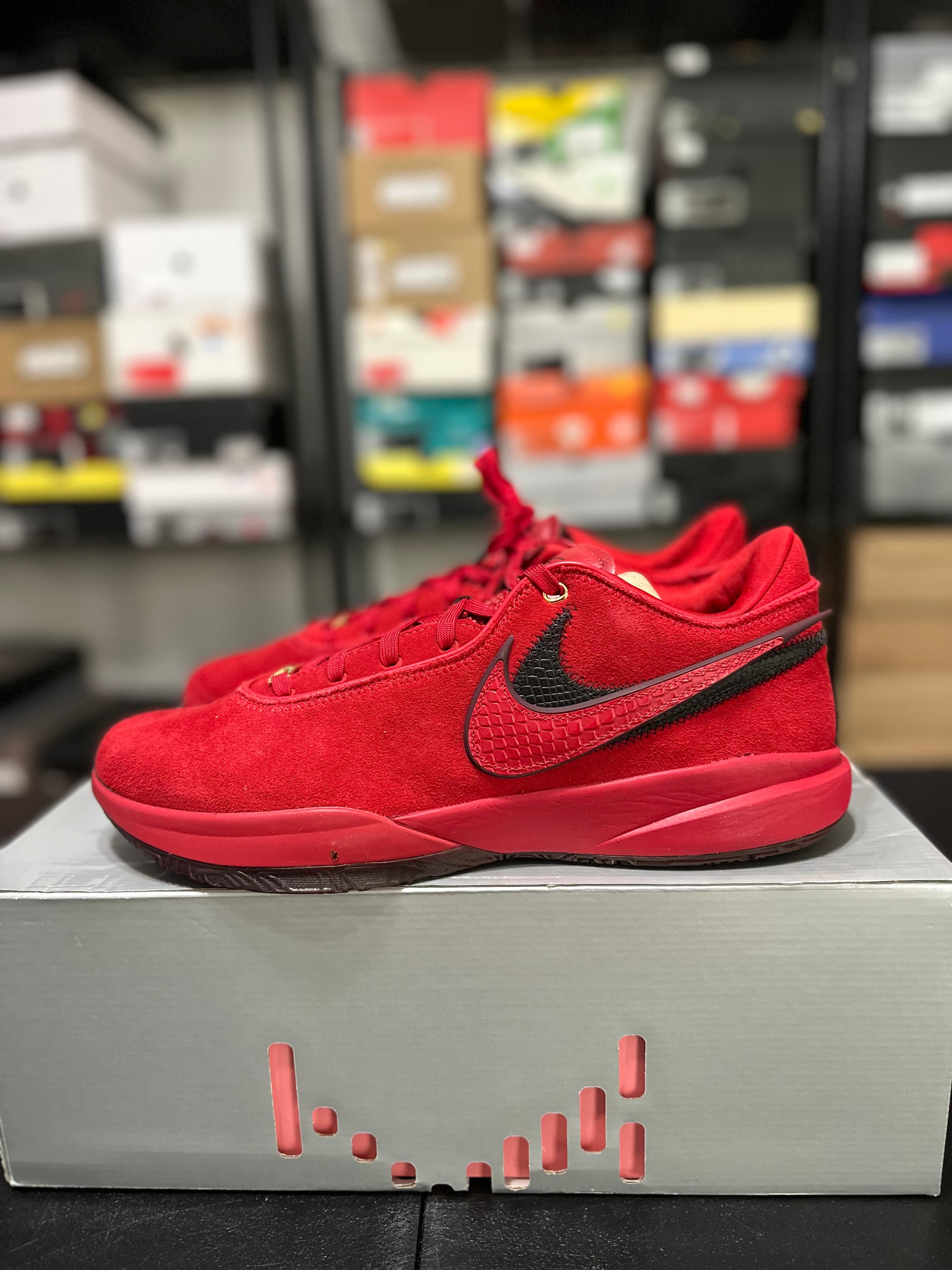Size 14 - LeBron 20 gym red