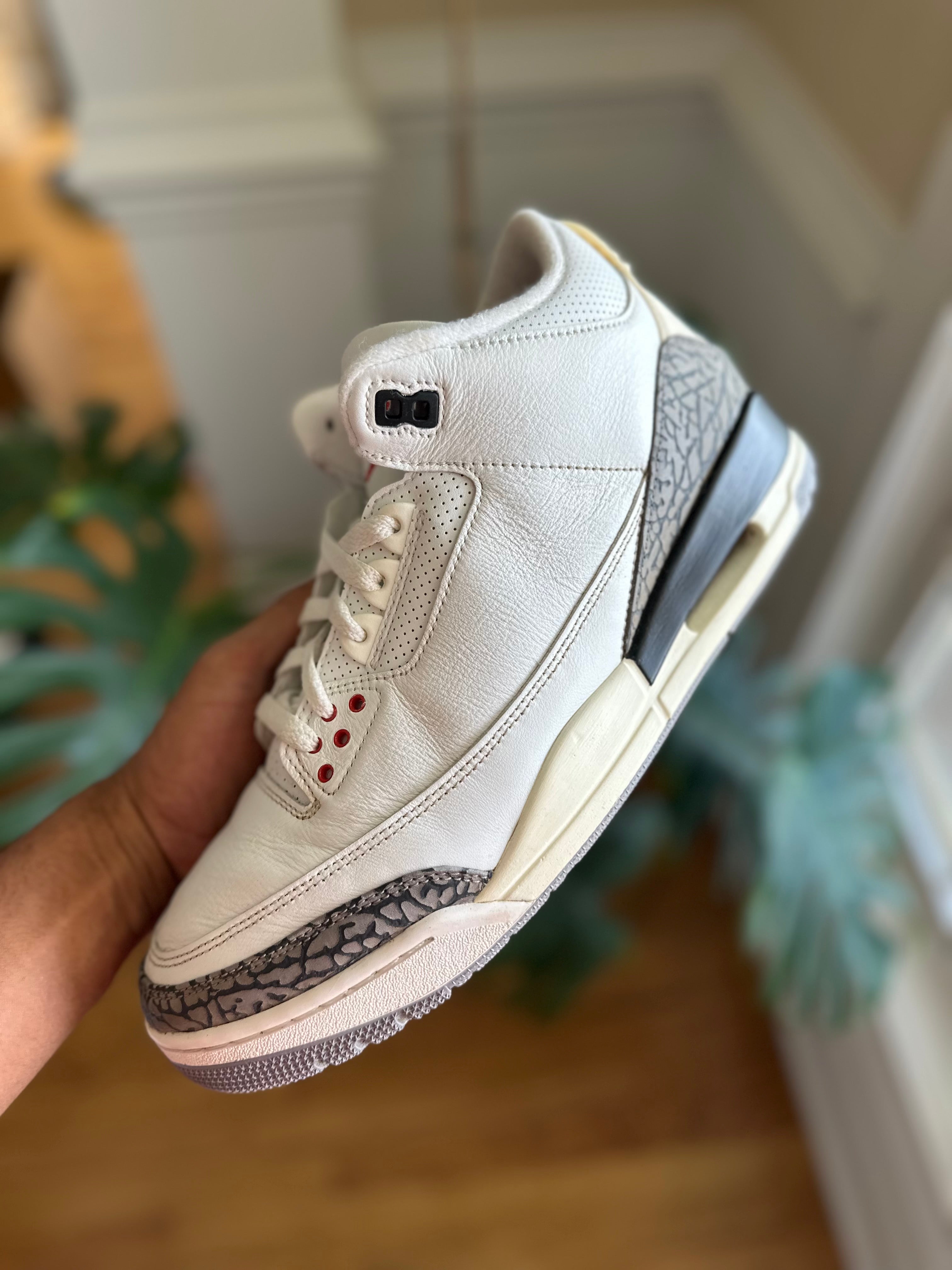 Size 11.5 - J3 white cement reimagined