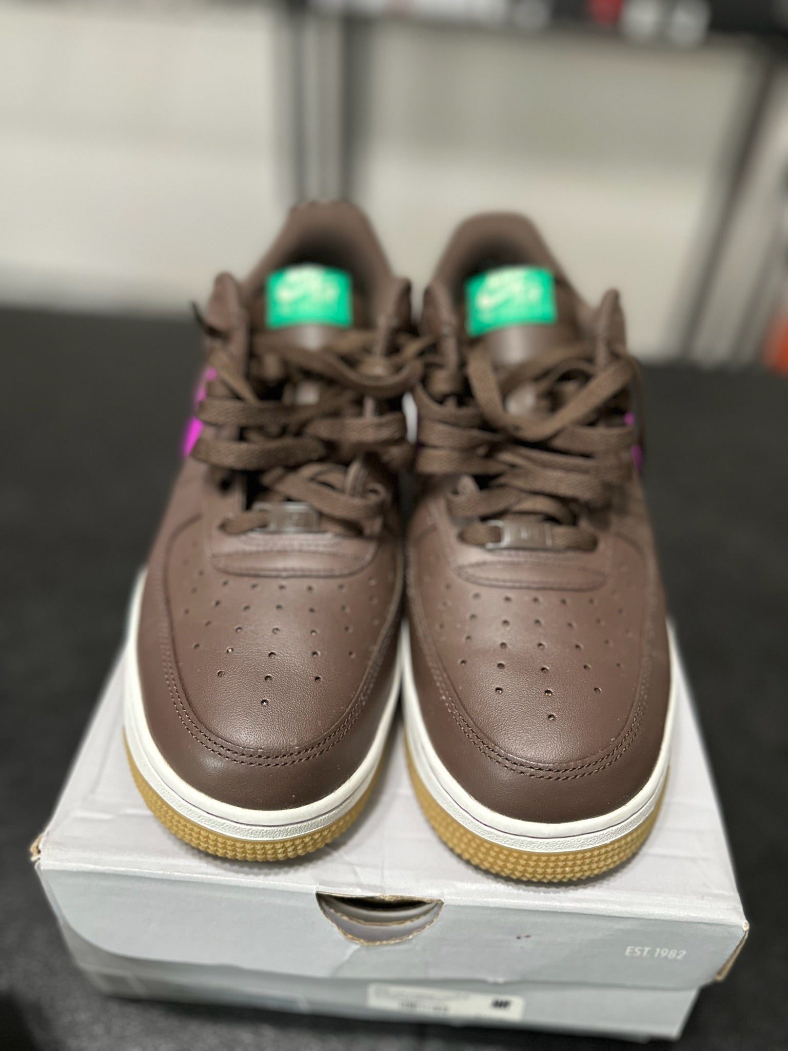 Size 10.5 - AF 1 Low Baroque Brown Vivid Purple