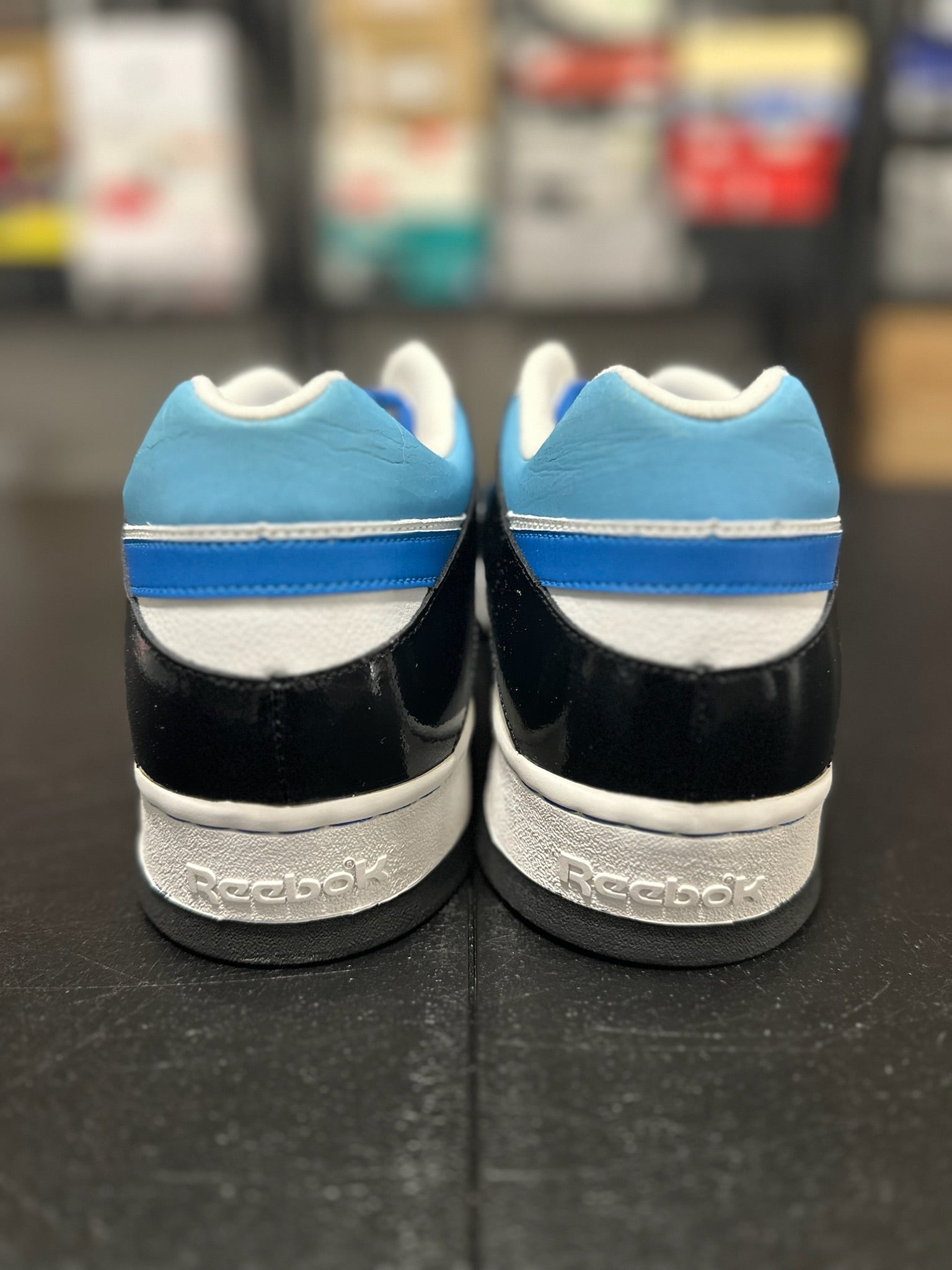 Size 13 - Reebok low blue/white