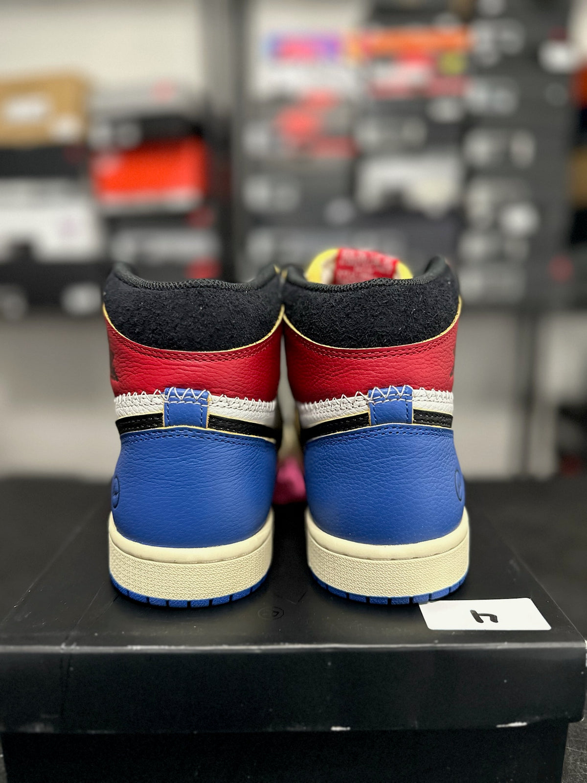 Size 8.5 - J1 Fragment x Union LA Varsity Red Sport Royal