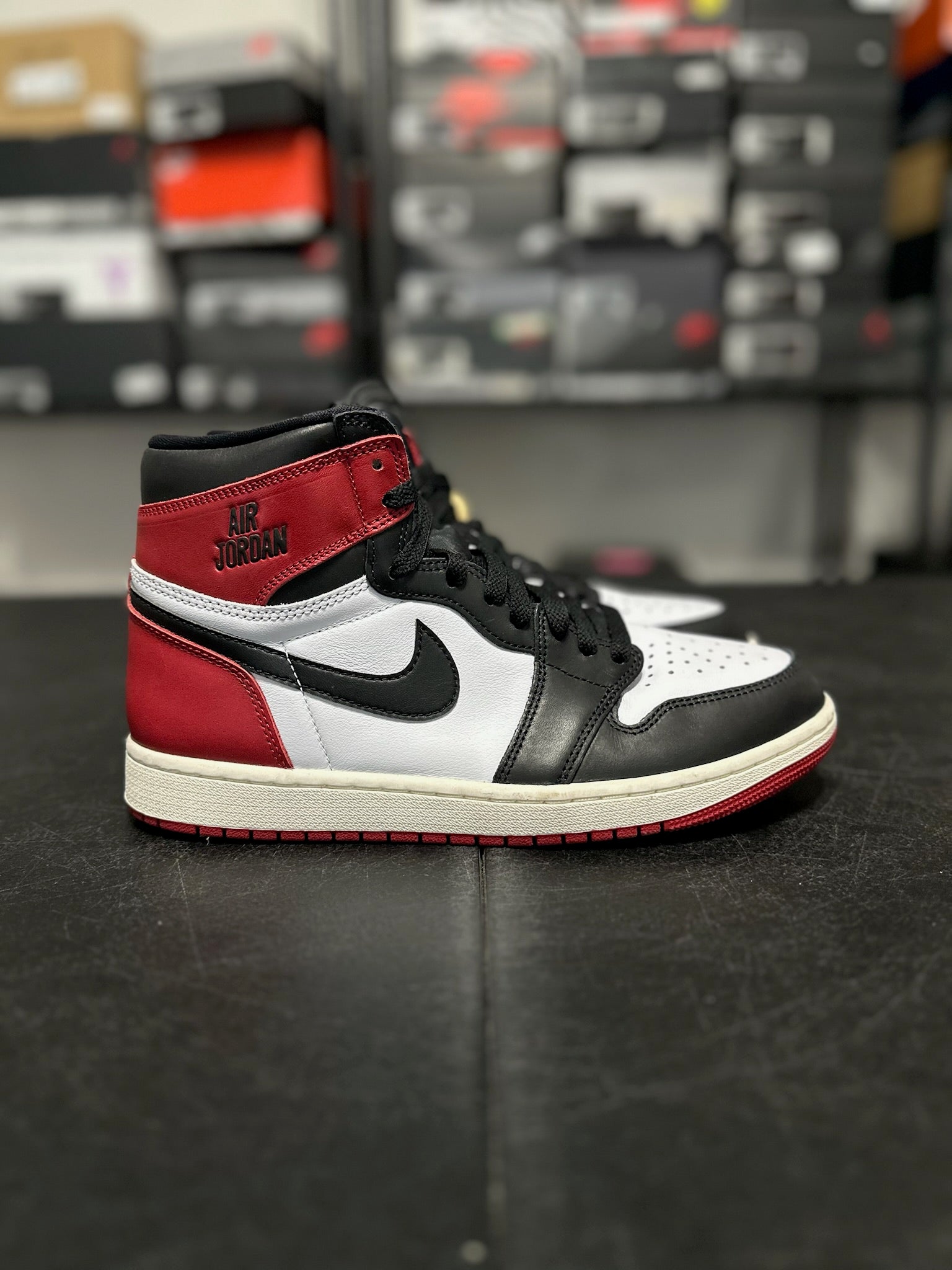 Size 9.5 - j1 high black toe reimagined