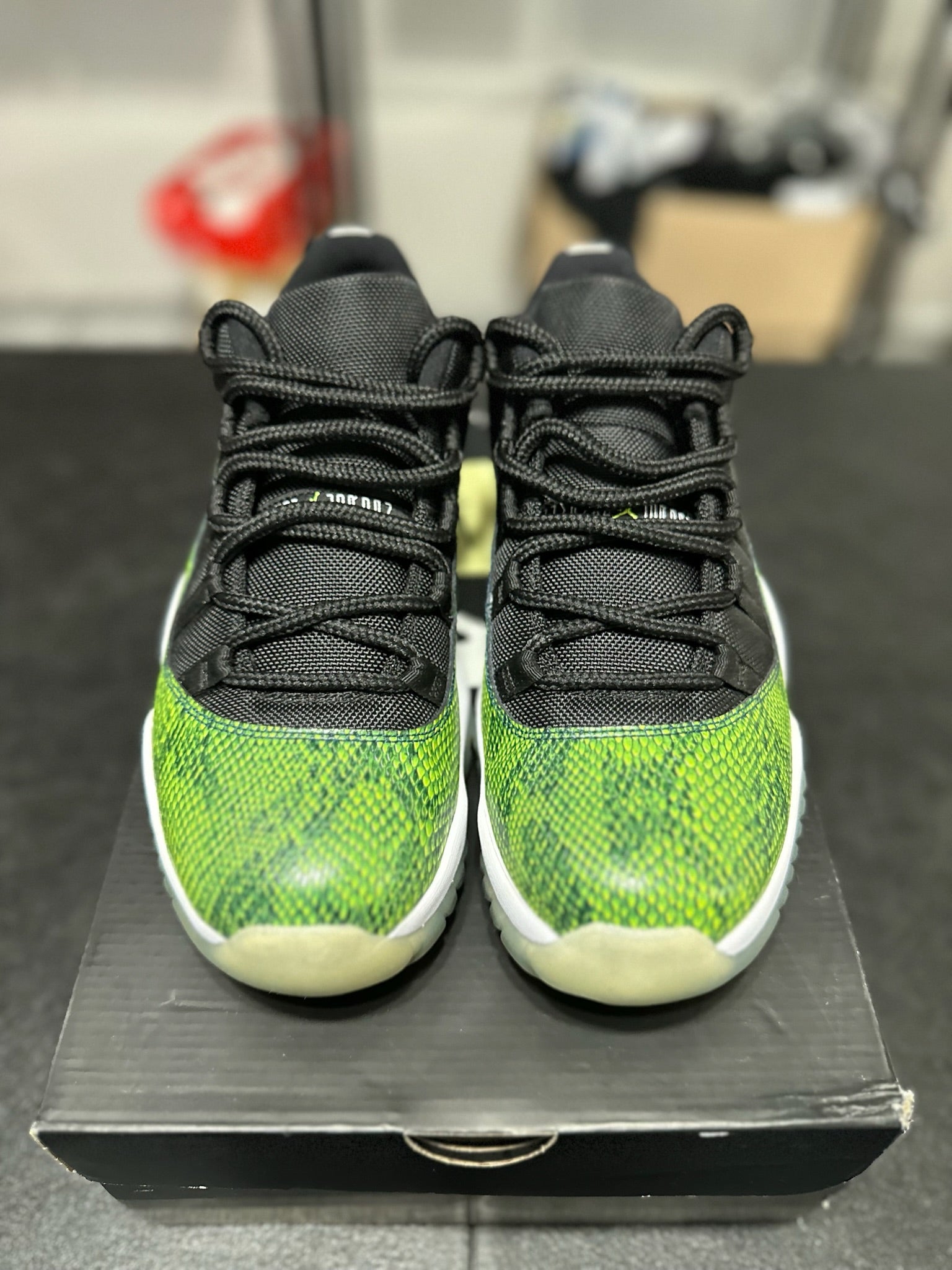 Size 10.5 - J11 Green Snakeskin