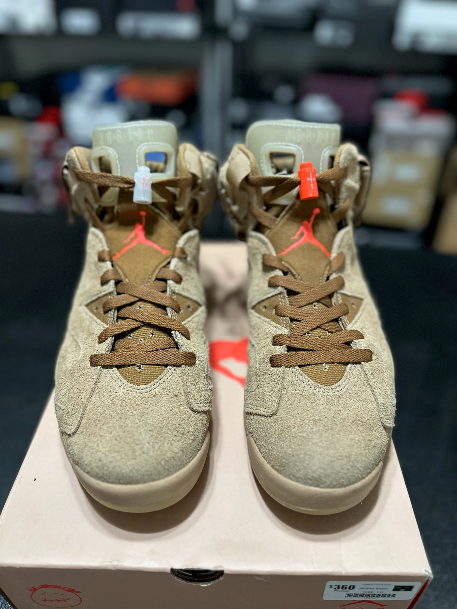 Size 10 - J6 Travis Scott British Khaki