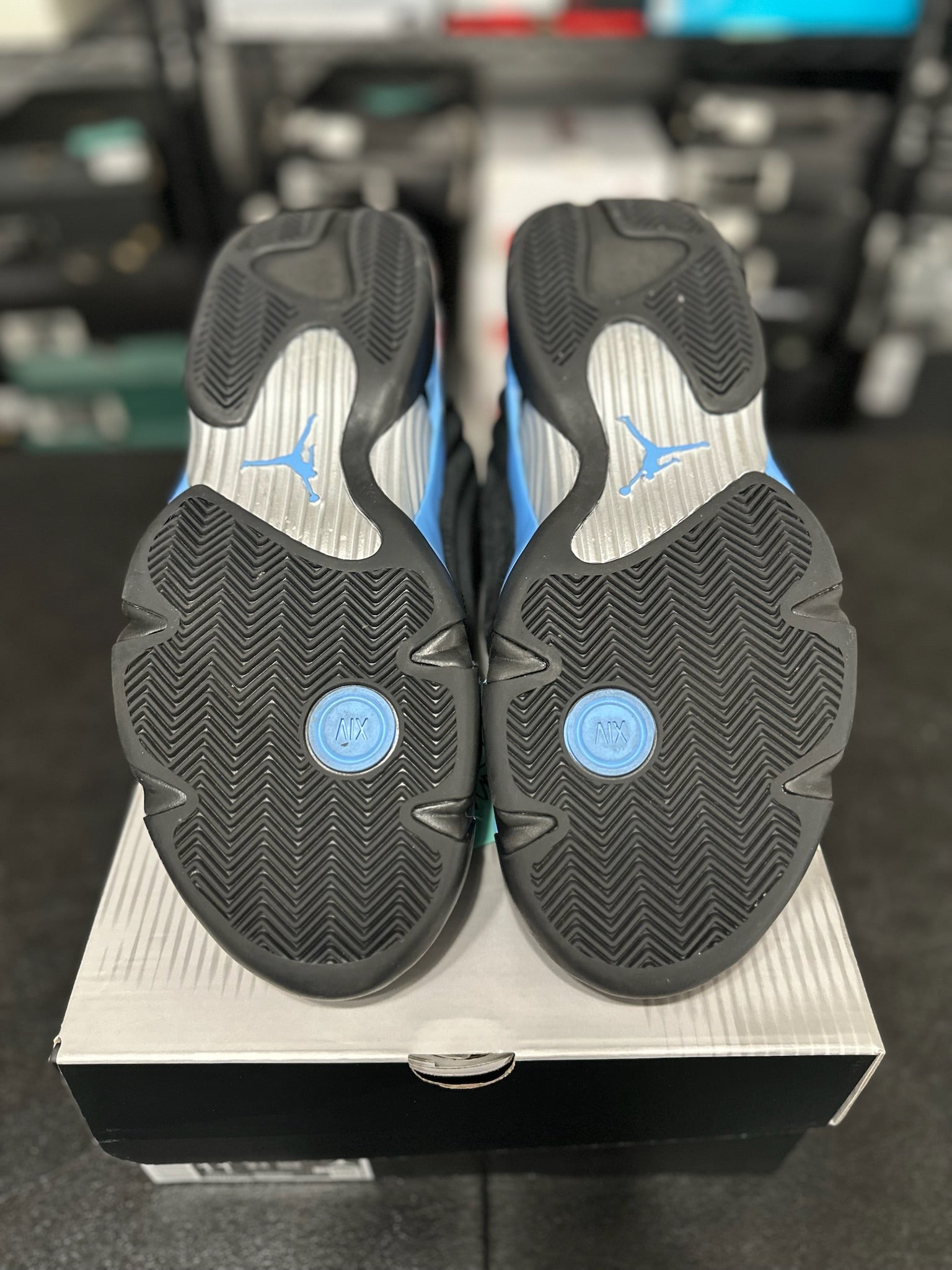Size 11 - J14 Black University Blue