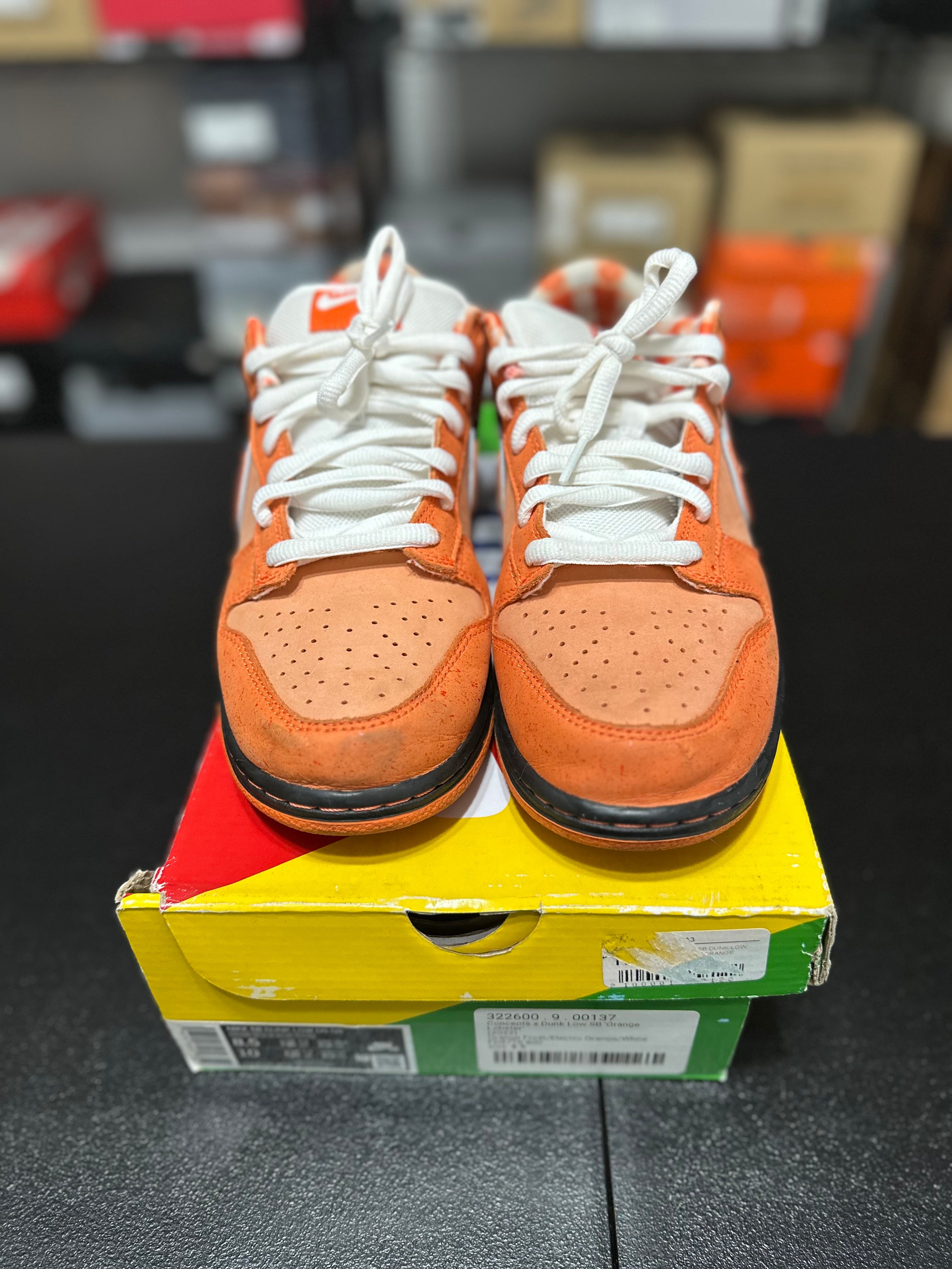 Size 8.5 - Dunk low orange lobster