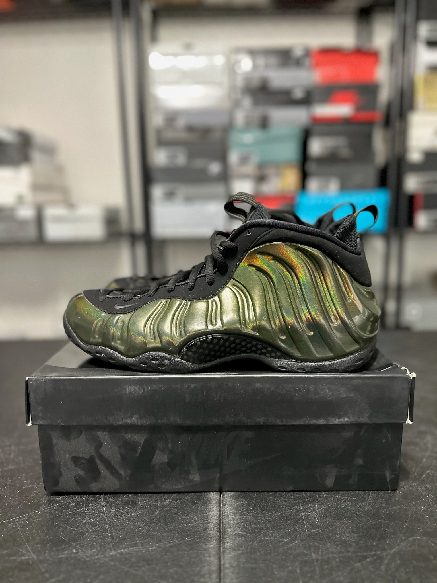 Size 12 - Foamposite 1 Legion Green