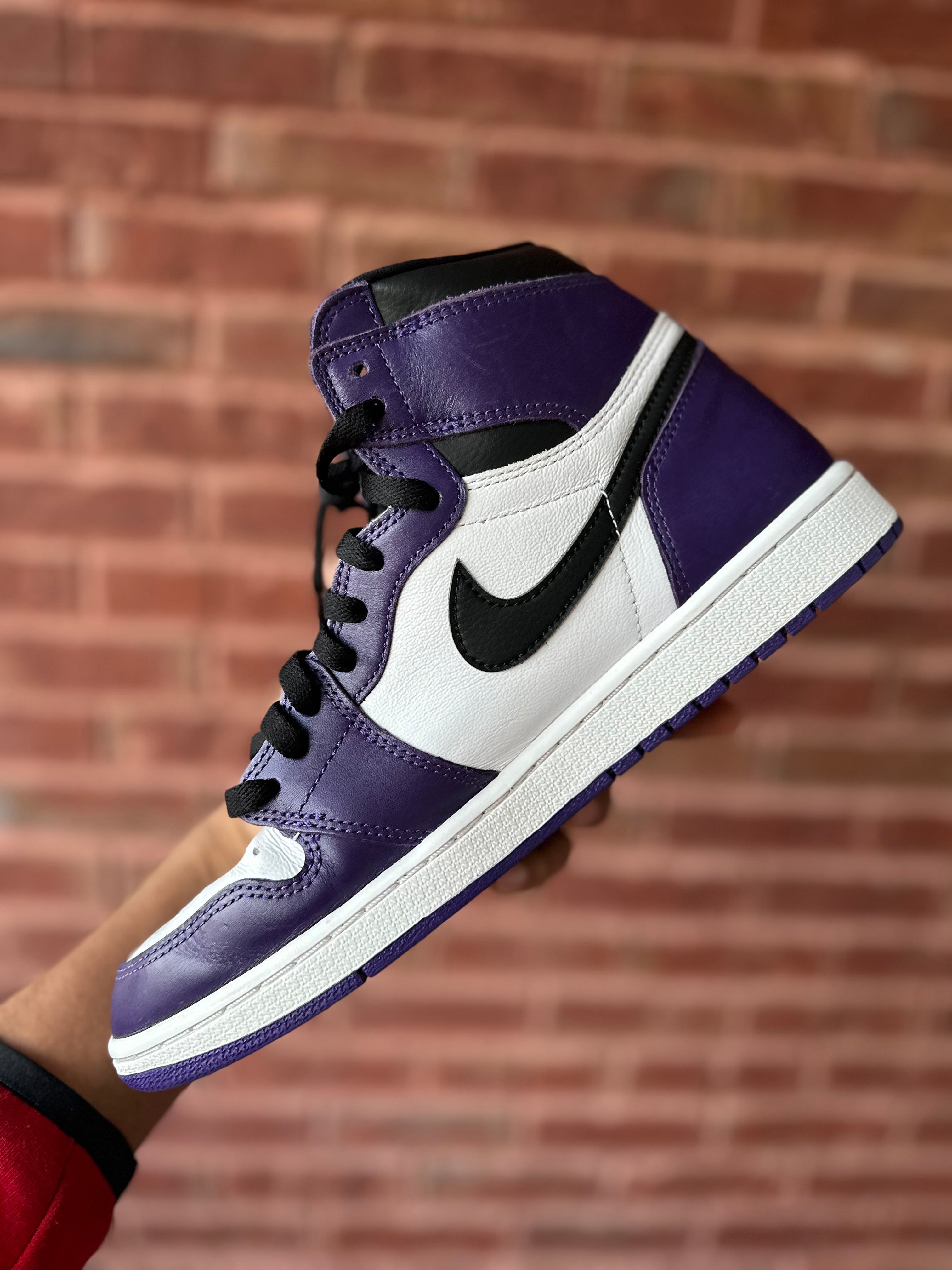 Size 10.5 - J1 court purple