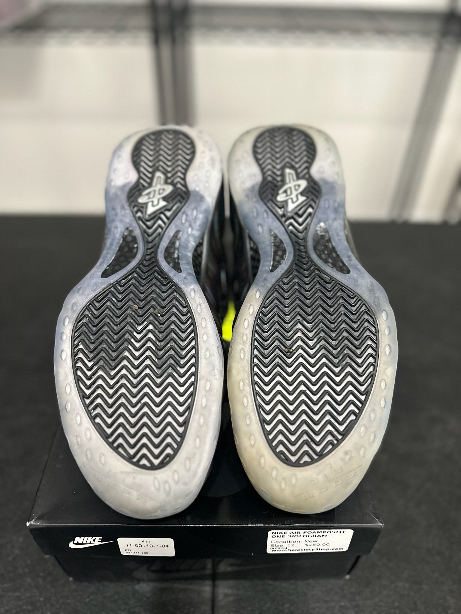 Size 12 - Foamposite 1 Hologram