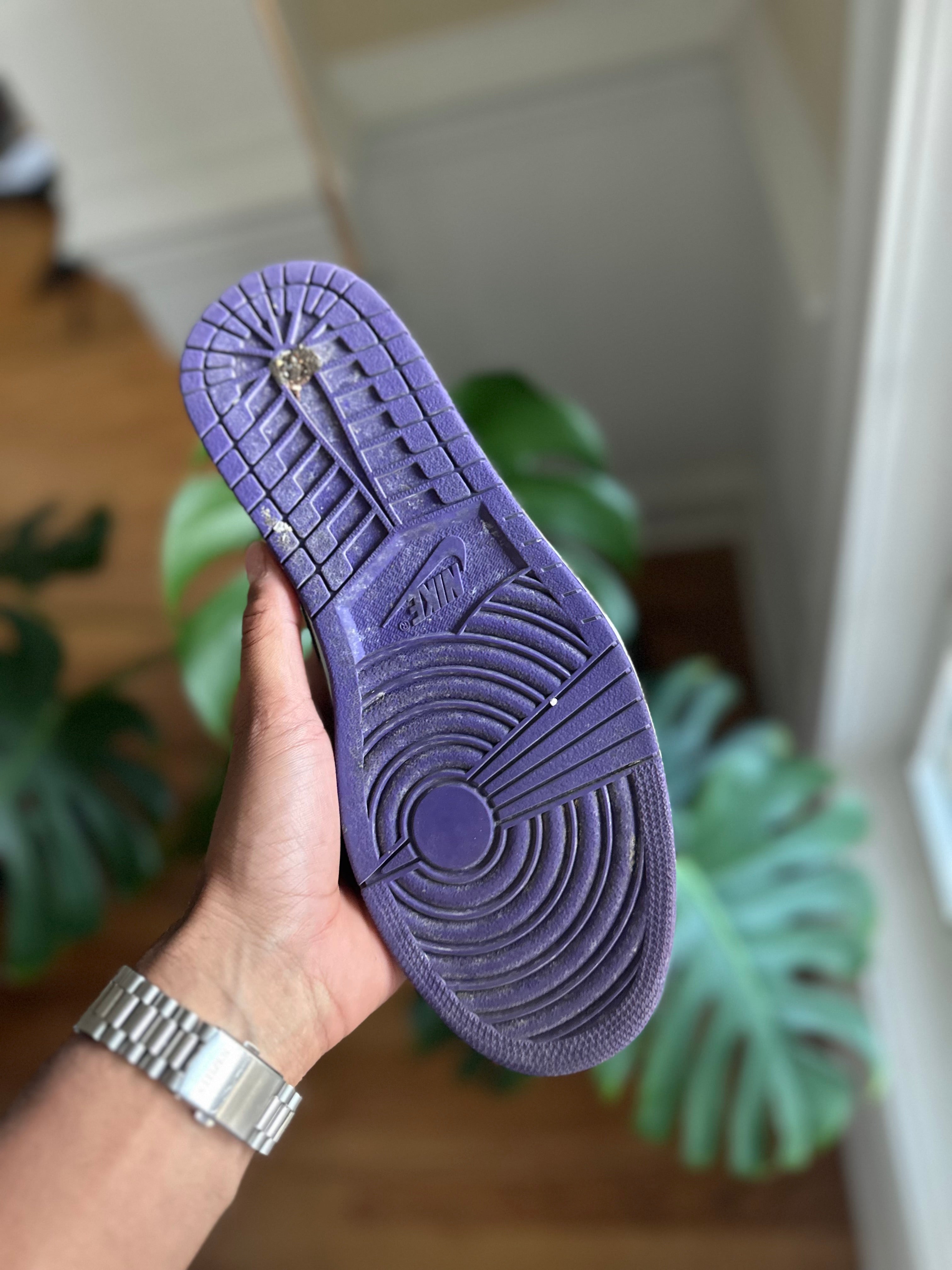 Size 9.5 - J1 court purple 2.0