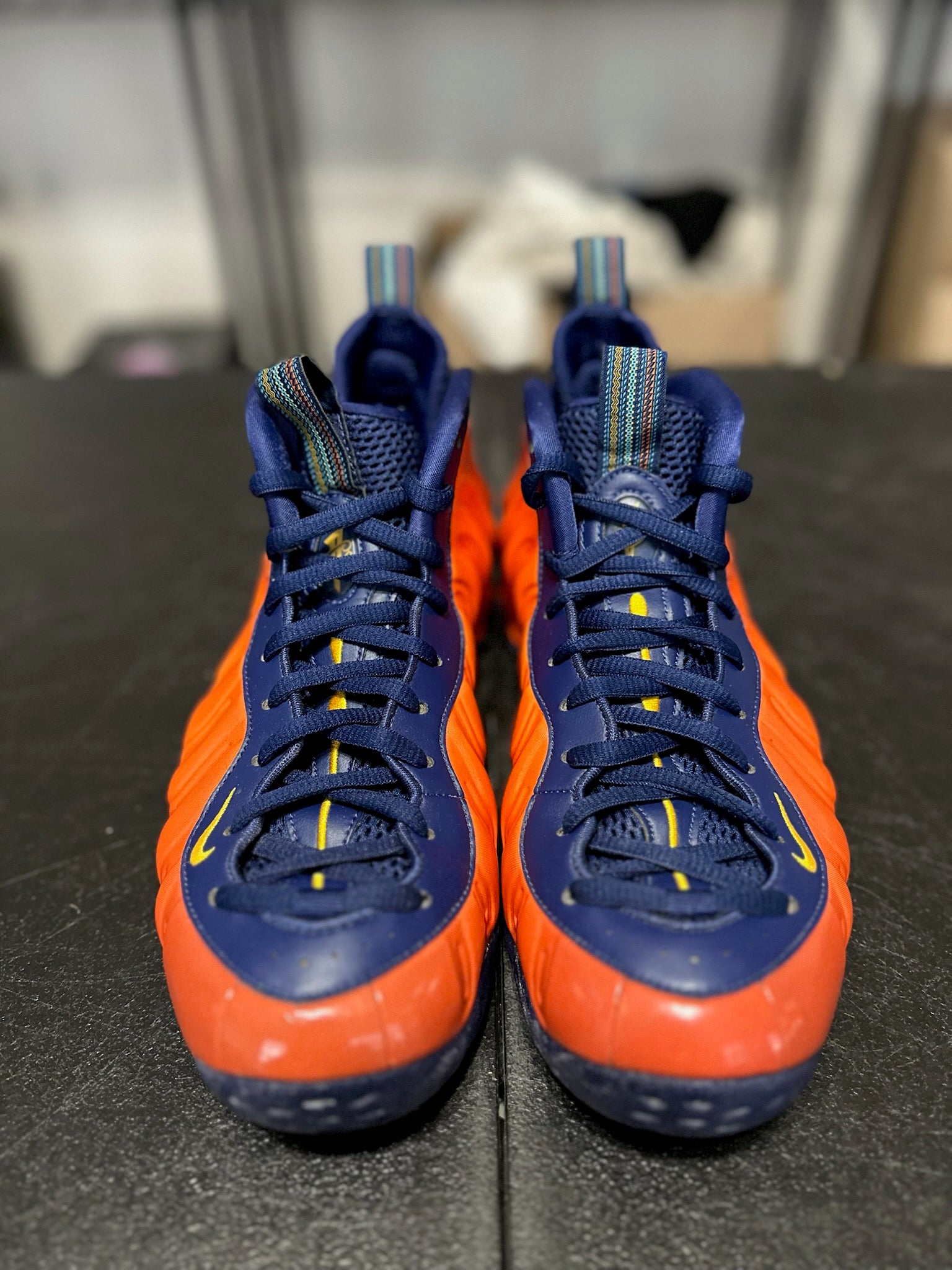 Size 9.5 - Foamposite 1 Blue Void Rugged Orange