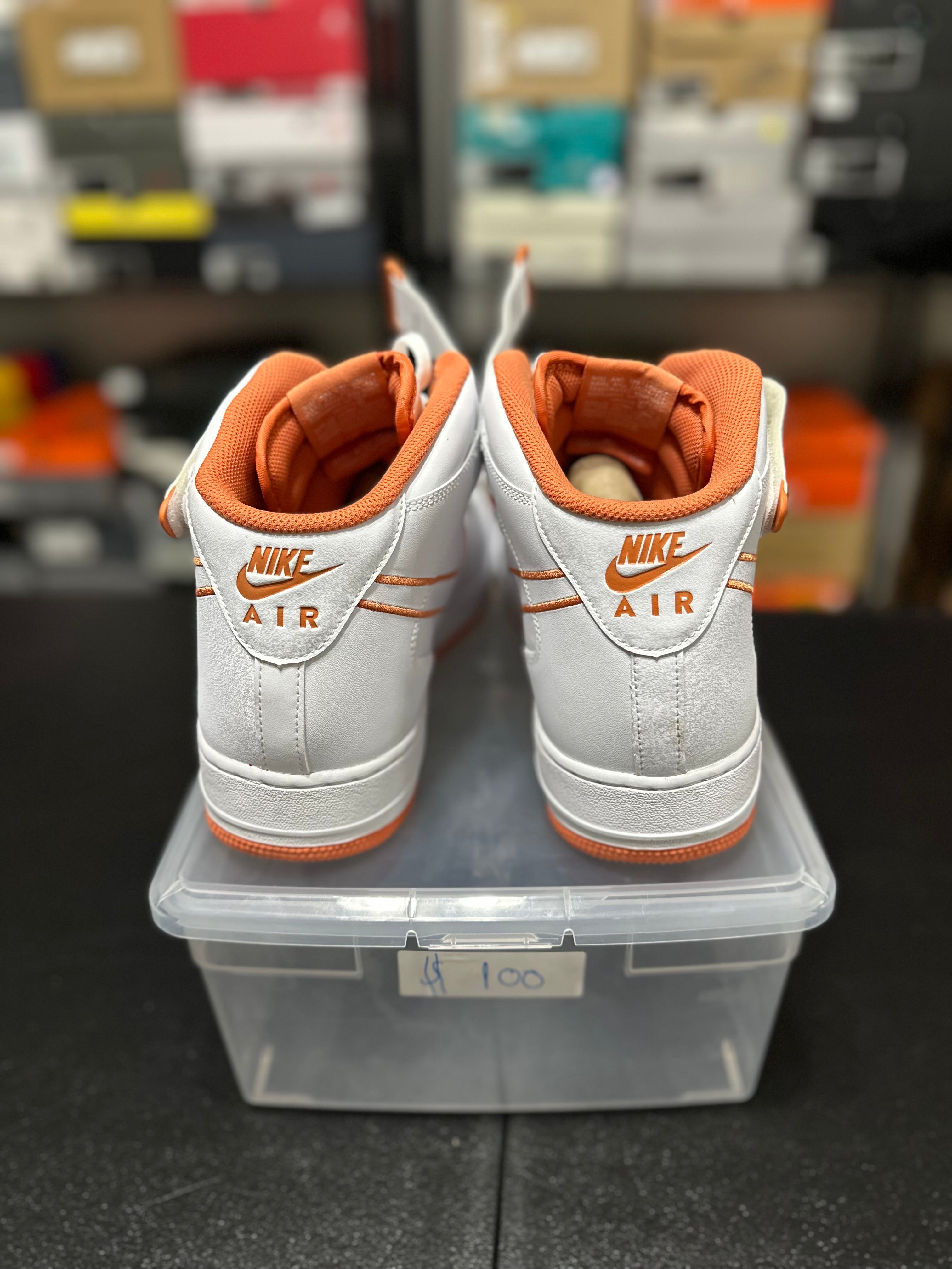 Size 14 - Air Force one mid terra orange