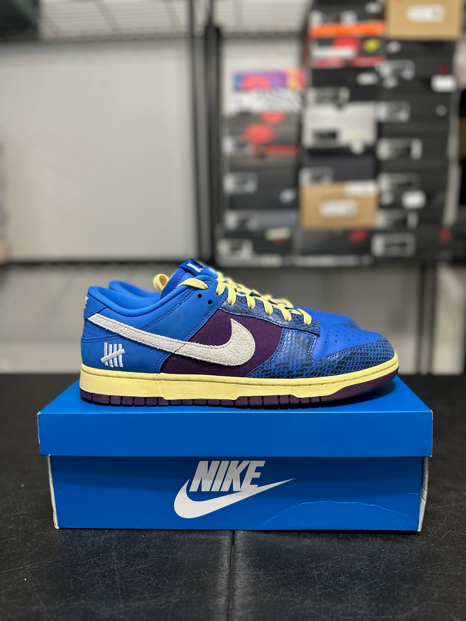 Size 13 - Dunk Low Undefeated 5 on it Dunk vs. AF1