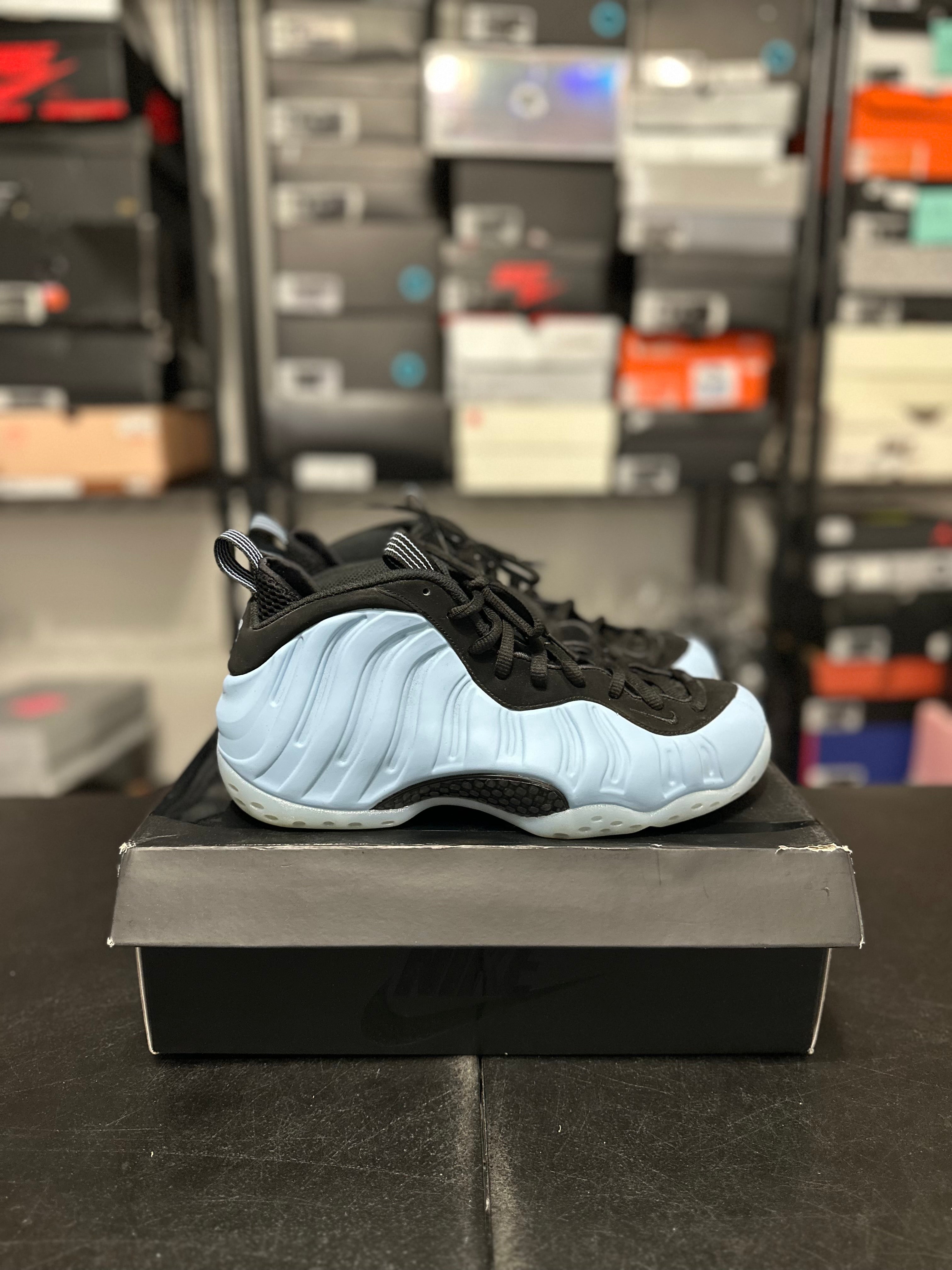 Size 9 - Foamposite one psychic blue