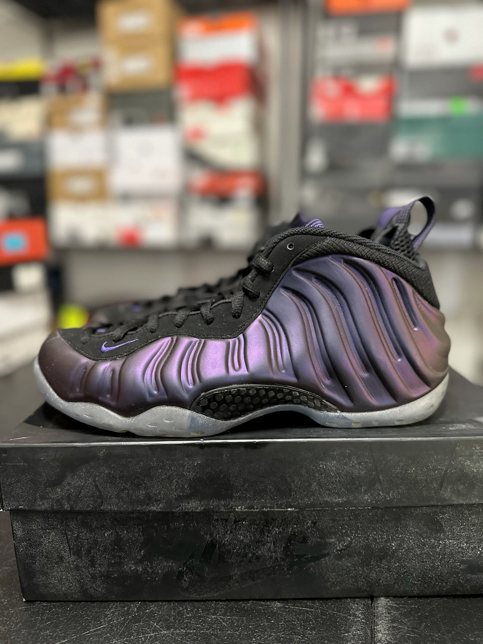 Size 9 - Foamposite 1 Eggplant