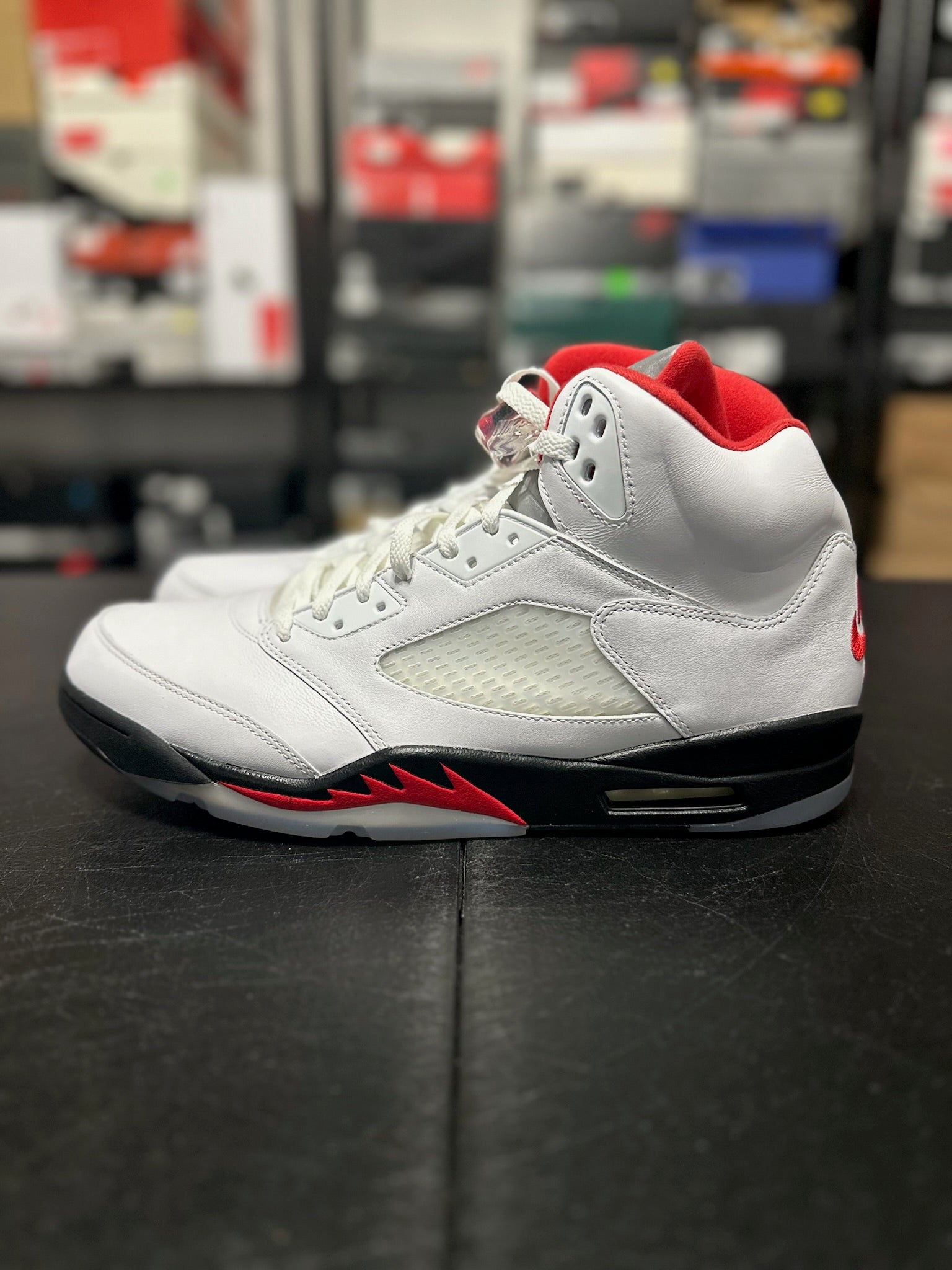 Size 14 - J5 Fire Red Silver Tongue