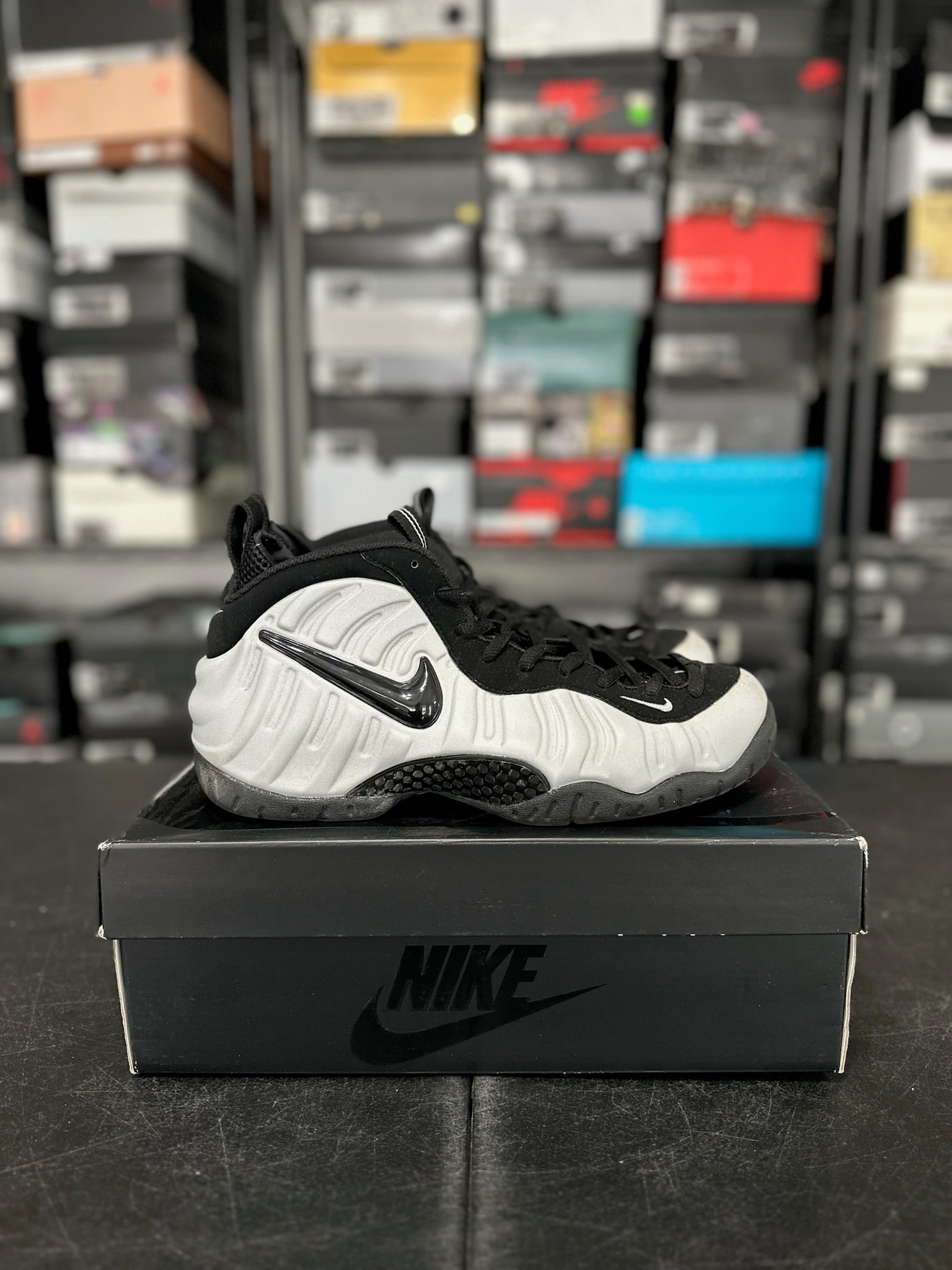 Size 10.5 - Foamposite Pro Wolf Grey