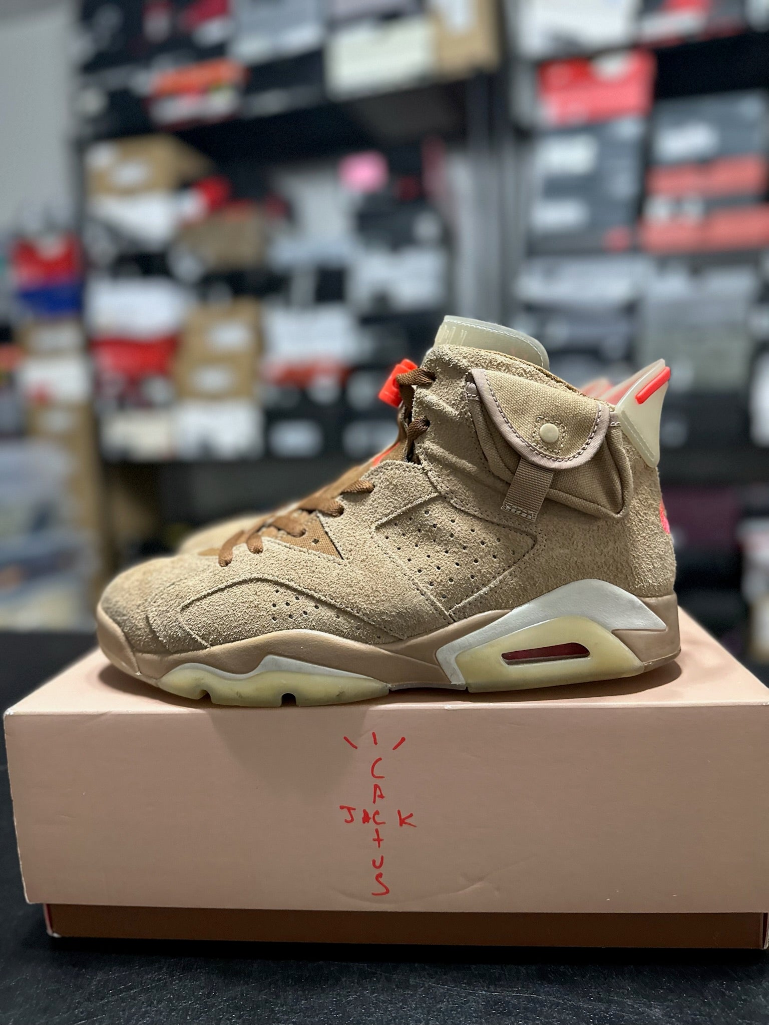Size 10 - J6 Travis Scott British Khaki
