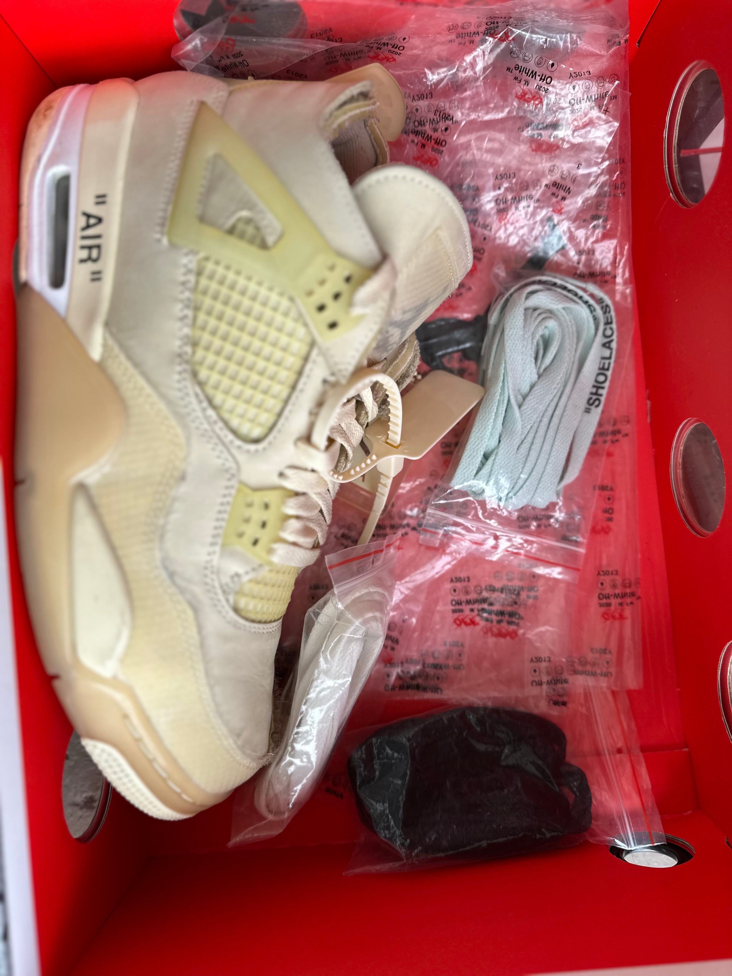 Size 9.5 - (11W) J4 off white sail