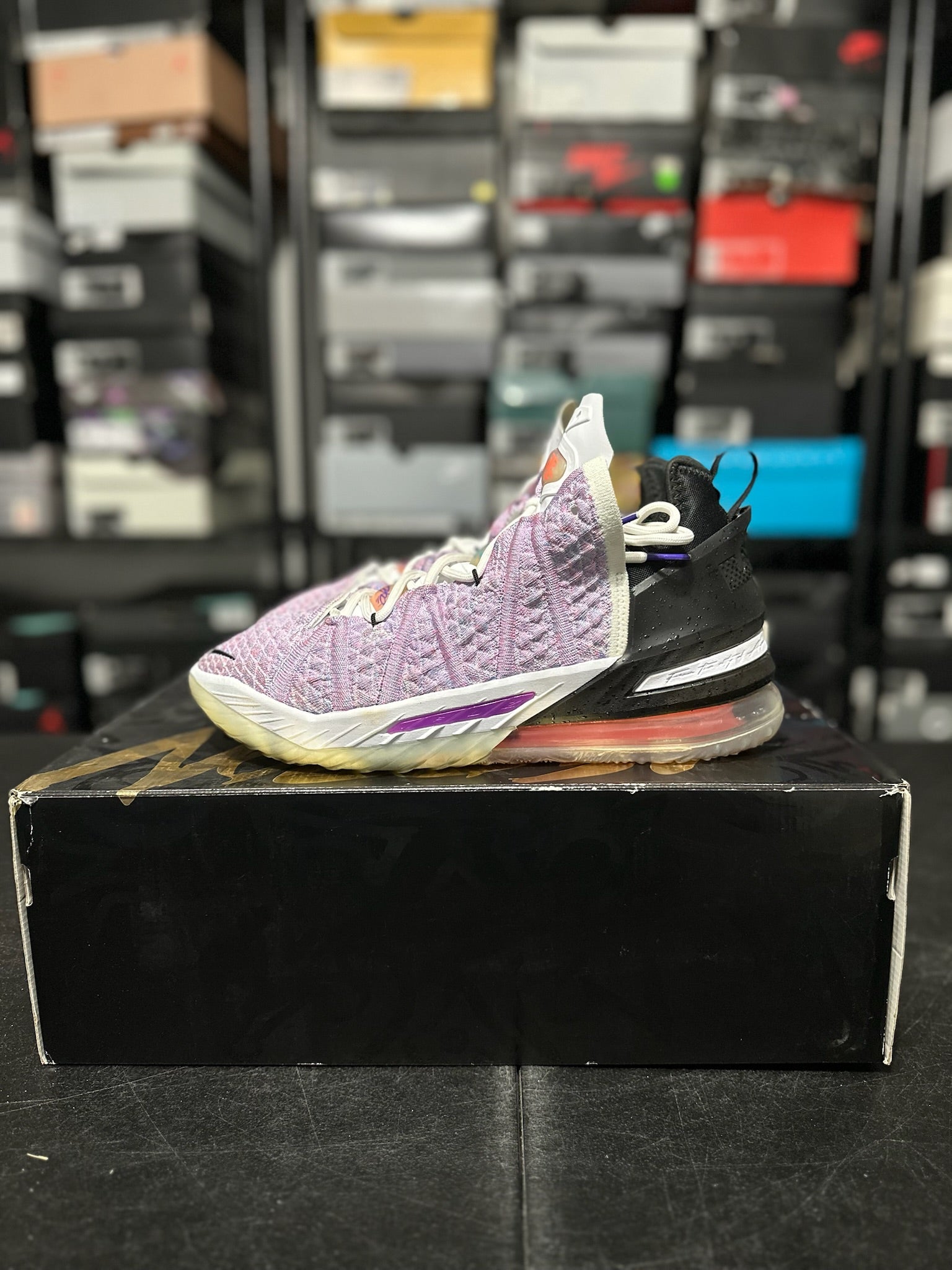 Size 9.5 - LeBron 18 Graffiti